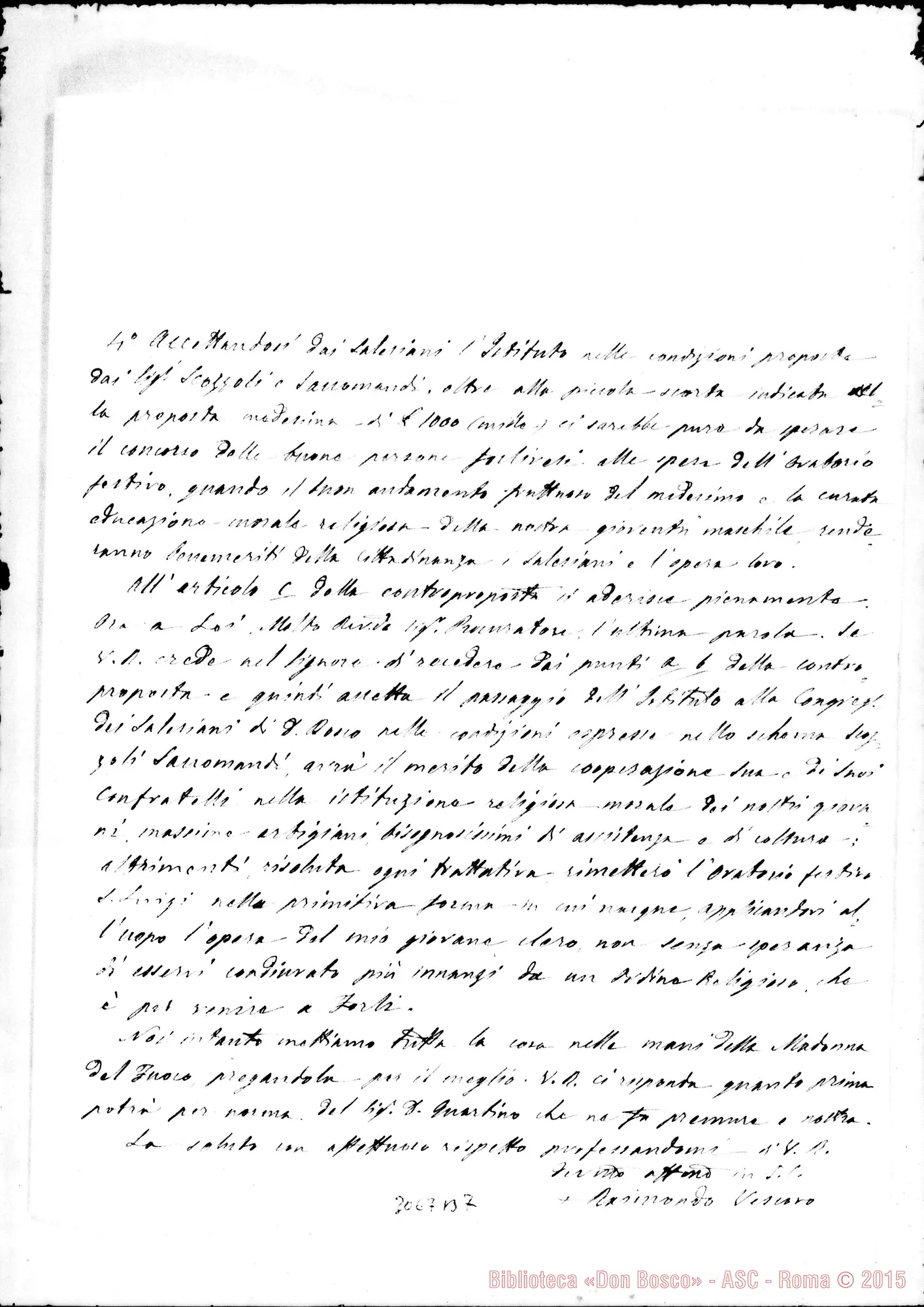 Fotogramma B 7 — Jaffei Raimondo, vesc. - D. Marenco. Forlì, 30-10-1900. Cfr. 3.066 D7