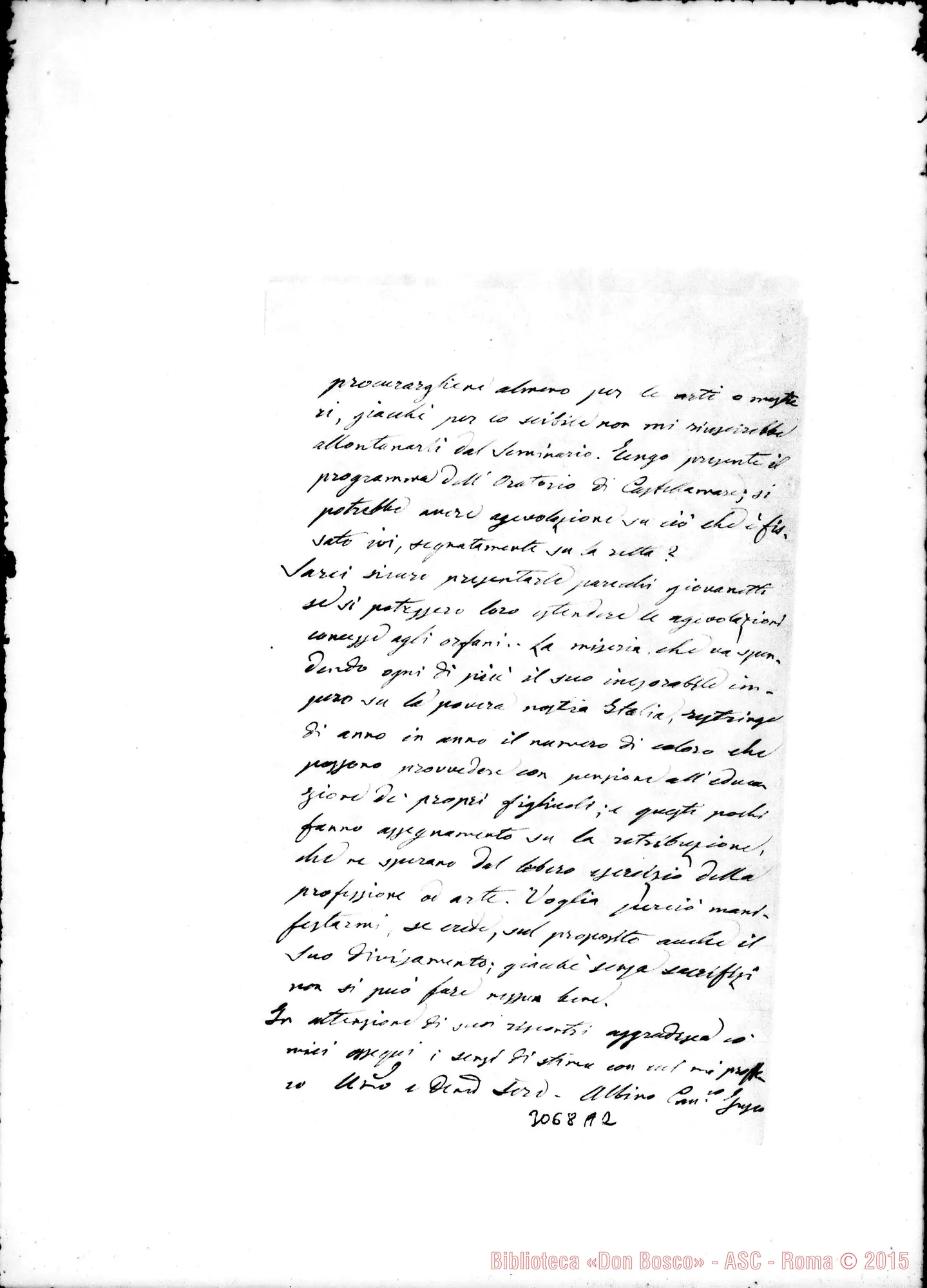 Fotogramma A 2 — Conti Pietro, sac. - D. Rua. Frinco, 16-11-1892