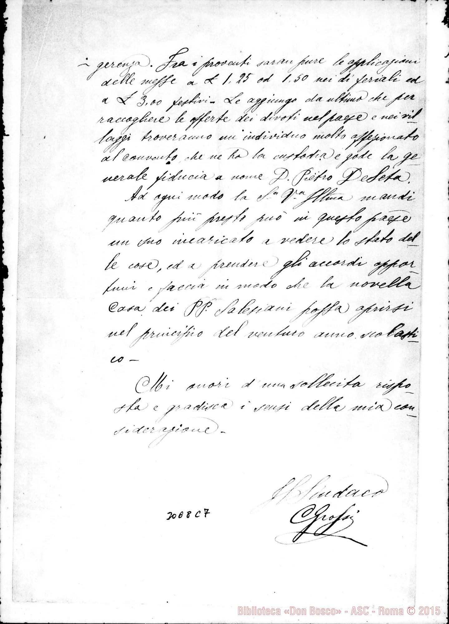 Fotogramma C 7 — Grossi C., sindaco di Fuscaldo - D. Rua. Fuscaldo, 10-01-1902