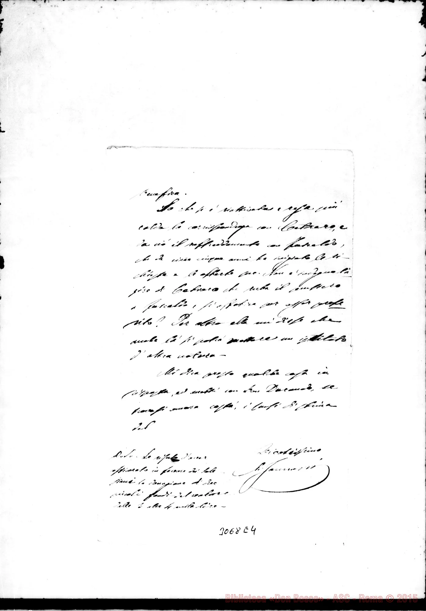 Fotogramma E 4 — D. Silvio Jannuzzi - Ispettore. Fuscaldo, 1-06-1904