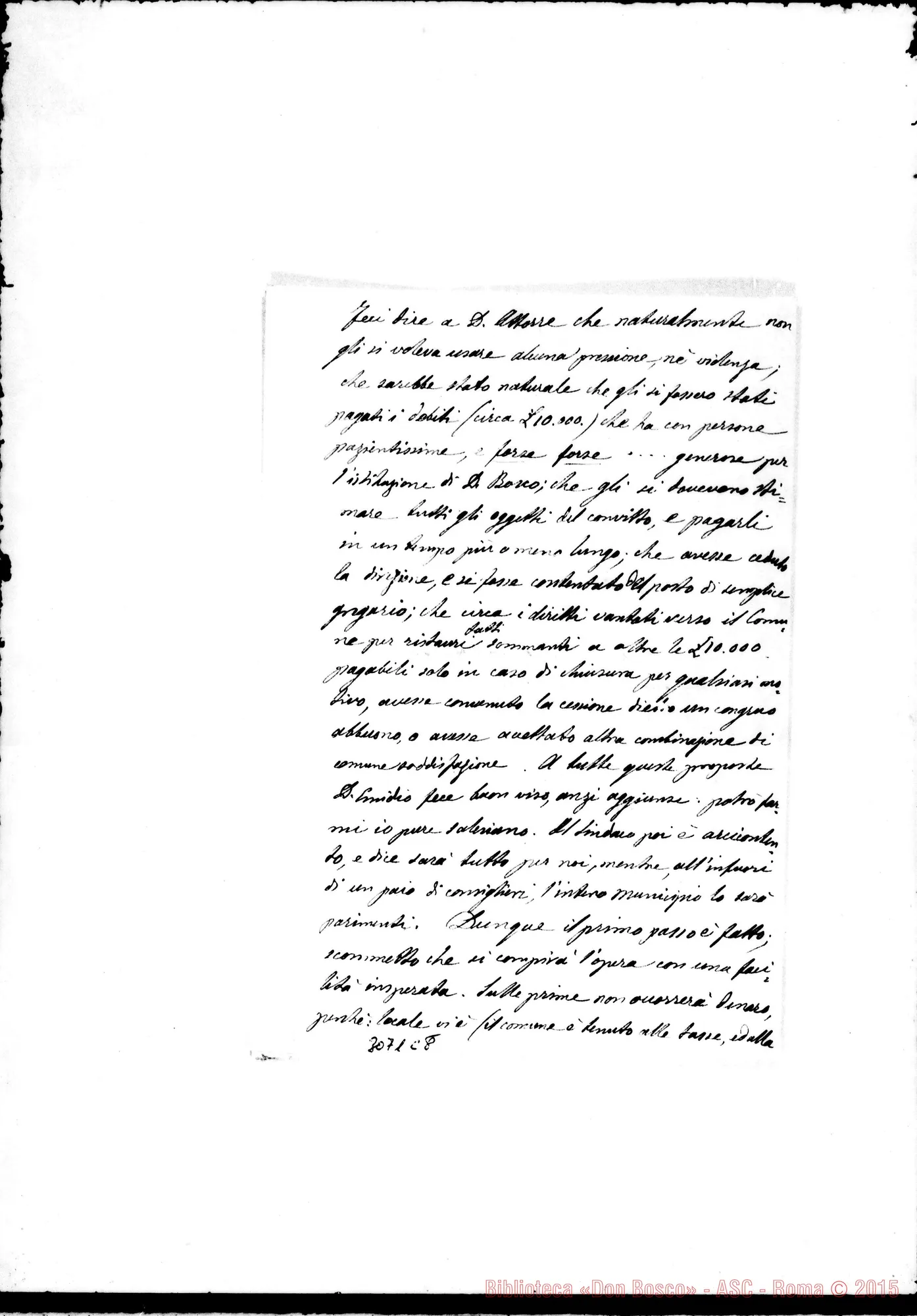 Fotogramma C 8 — Grottammare: Giuseppe Caldoni - Caro Clemente. GrottamMare, 9-12-1892
