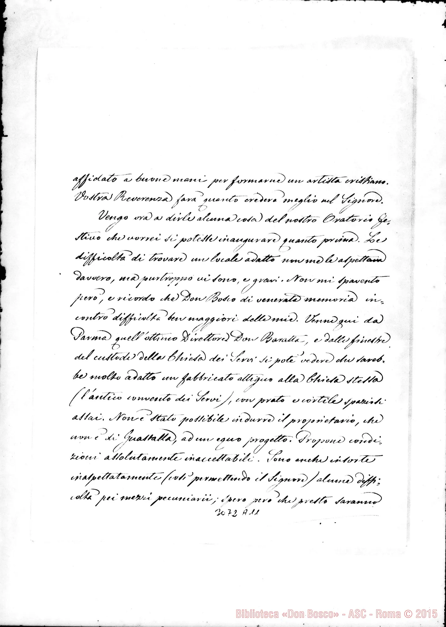 Fotogramma A 11 — Pietro Respighi, vesc. - D. Rua. Guastalla, 3-10-1895