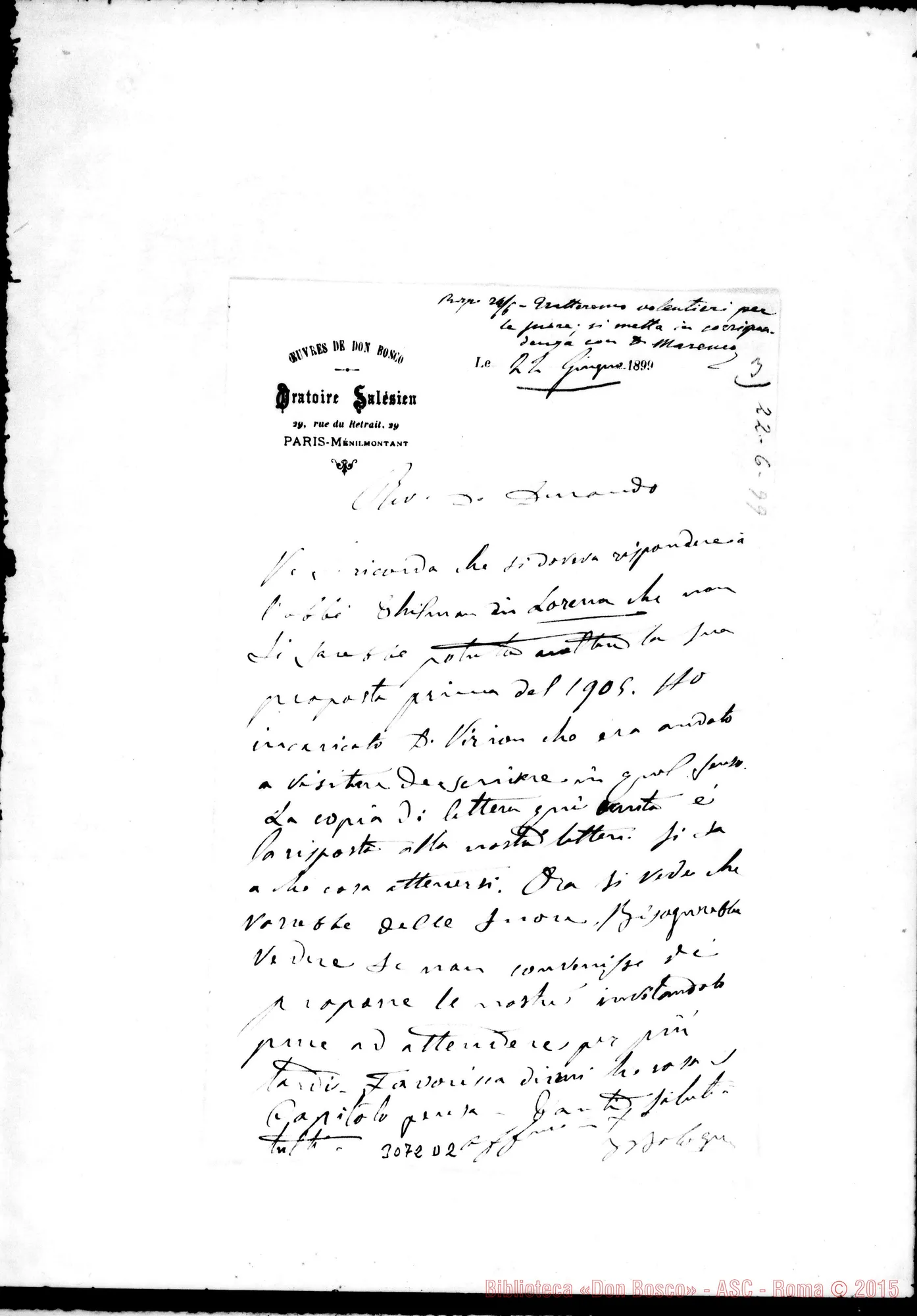 Fotogramma D 2 — D. Bologna - D. Durando. Paris, 22-06-1899