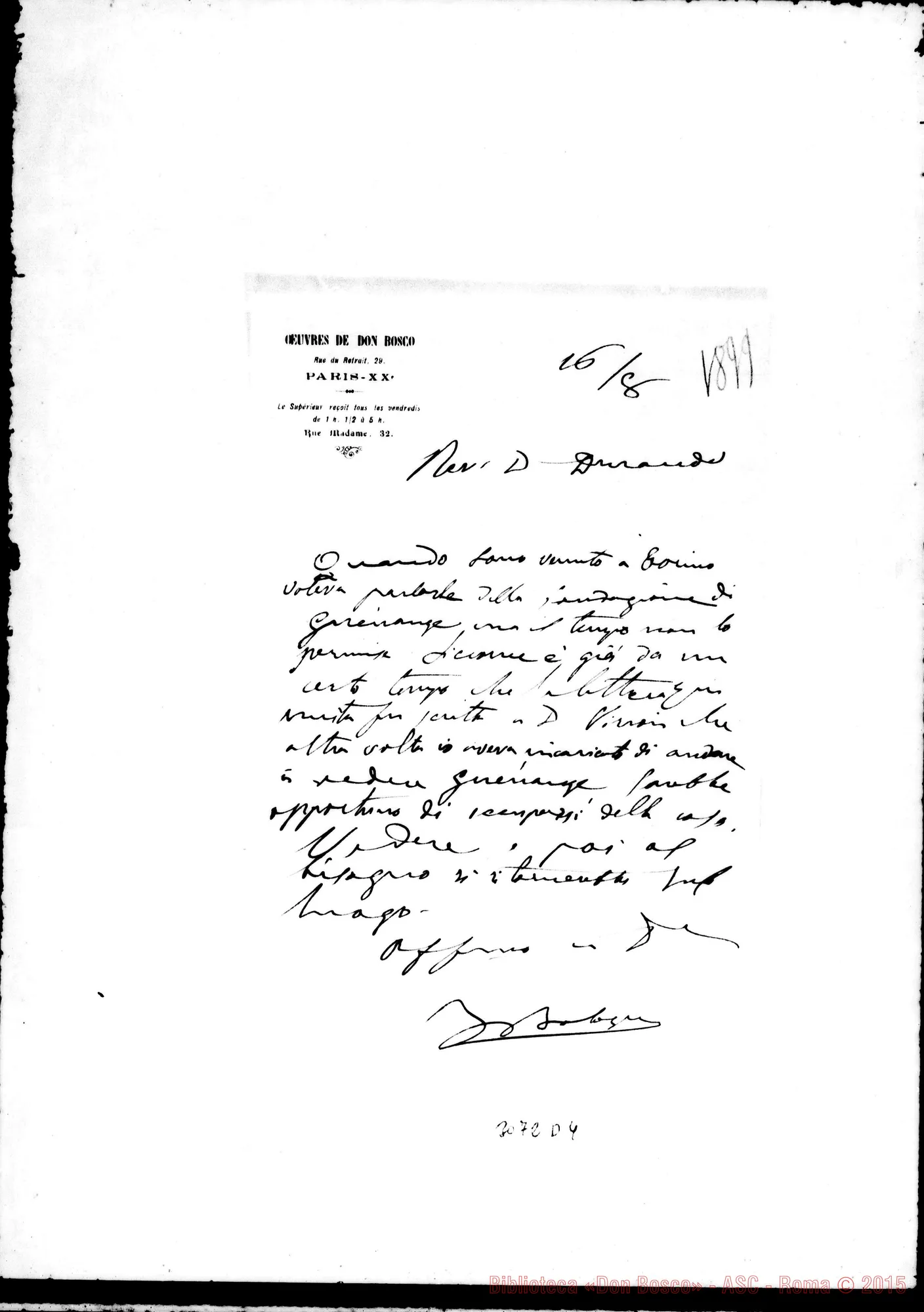 Fotogramma D 4 — D. Bologna - D. Durando. Paris, 16-08-1899