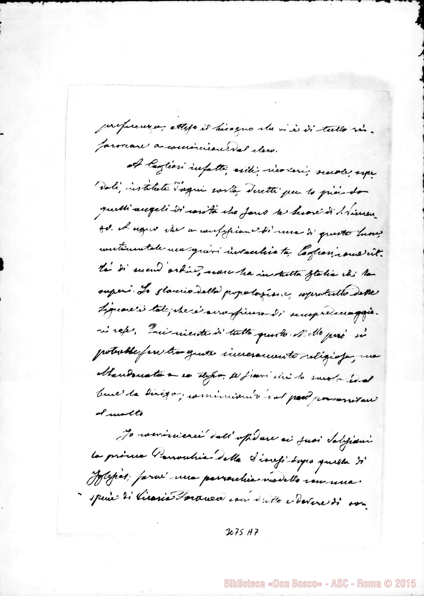 Fotogramma A 7 — Iglesias: Raimondo Ingheo, vesc. di Iglesias - D. Rua. Iglesias, 7-09-1895