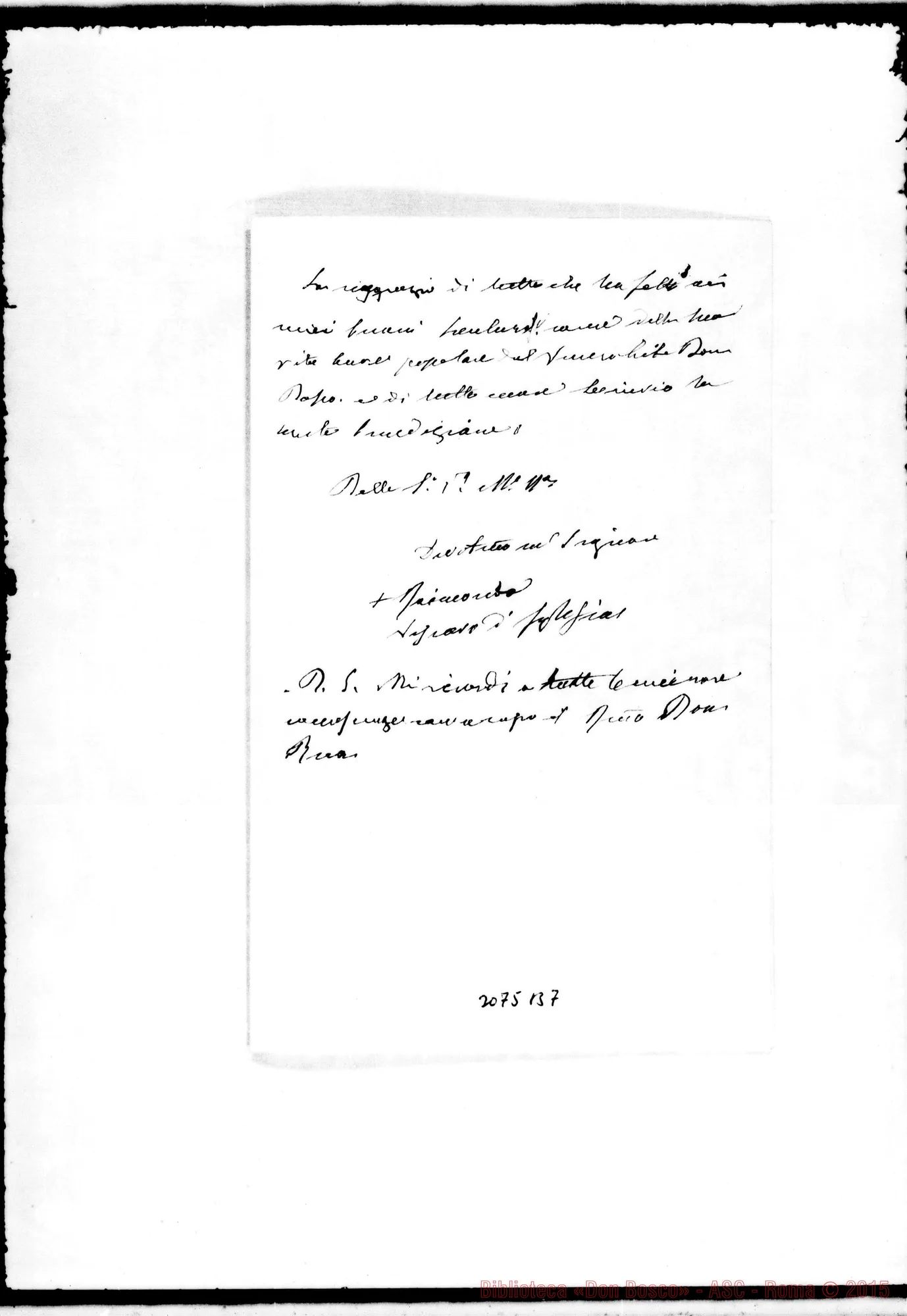 Fotogramma B 7 — Raimondo Ingheo, vesc. - D. Francesia. Iglesias, 27-01-1904