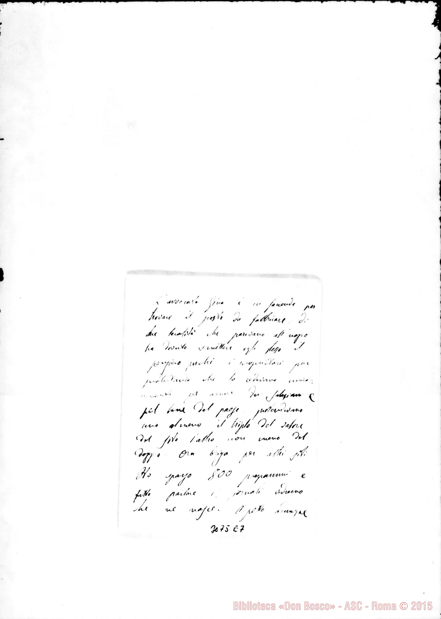 Fotogramma E 7 — Isili: D. Ottonello Matteo - D. Durando. Lanusei, 8-04-1899
