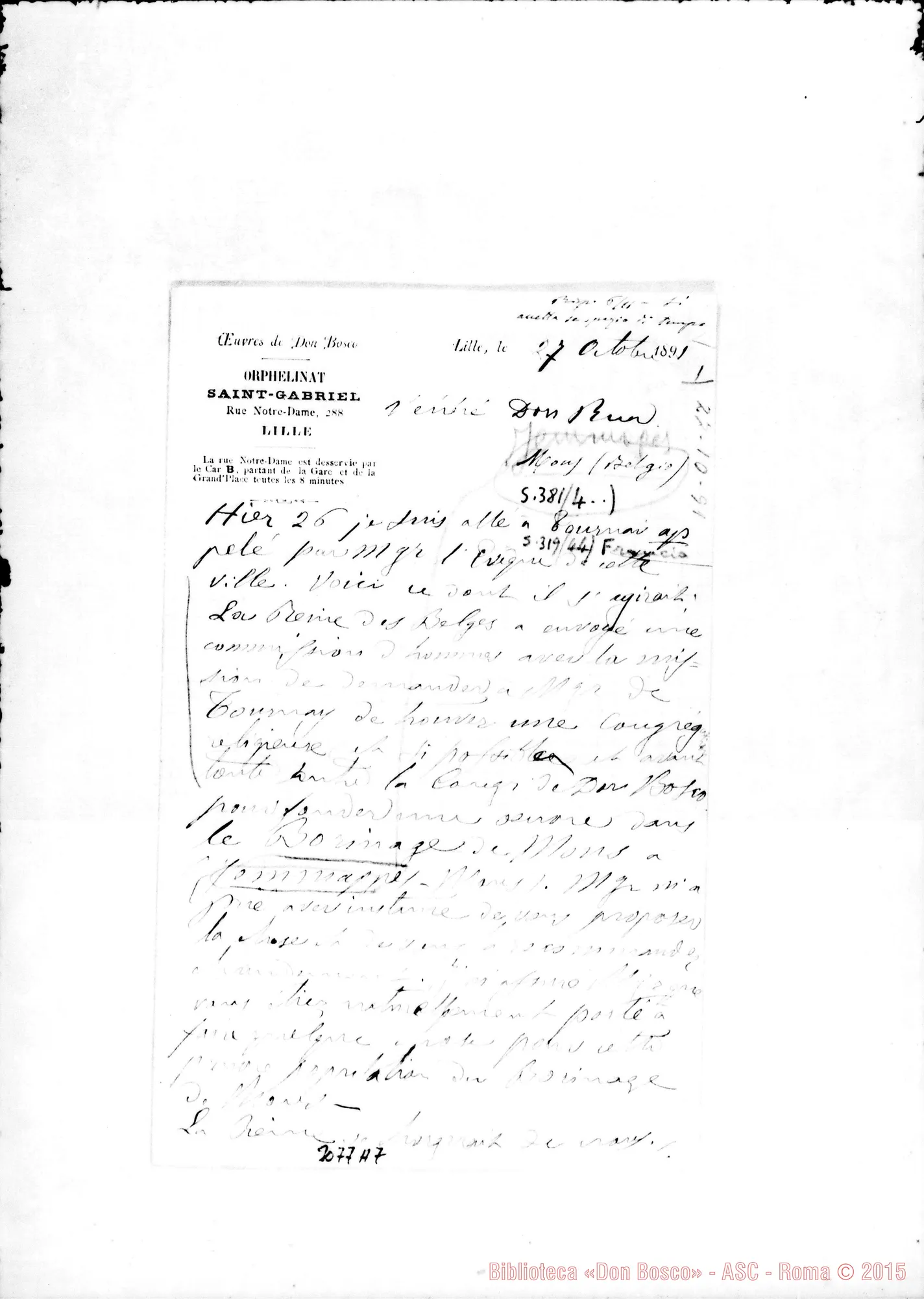 Fotogramma A 7 — Jemmappes: D. Bologna - D. Rua. Lille, 27-10-1891