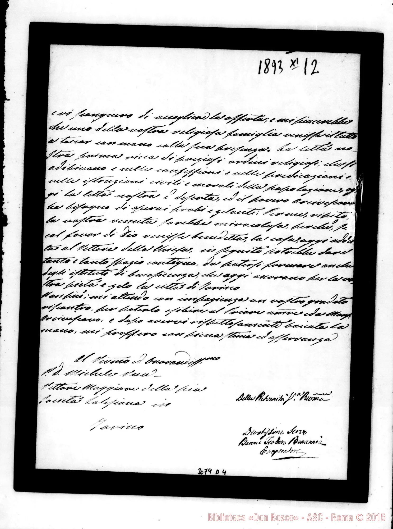 Fotogramma D 4 — Barone Teodoro Bonarriz - D. Rua. L’Aquila, 12-11-1893