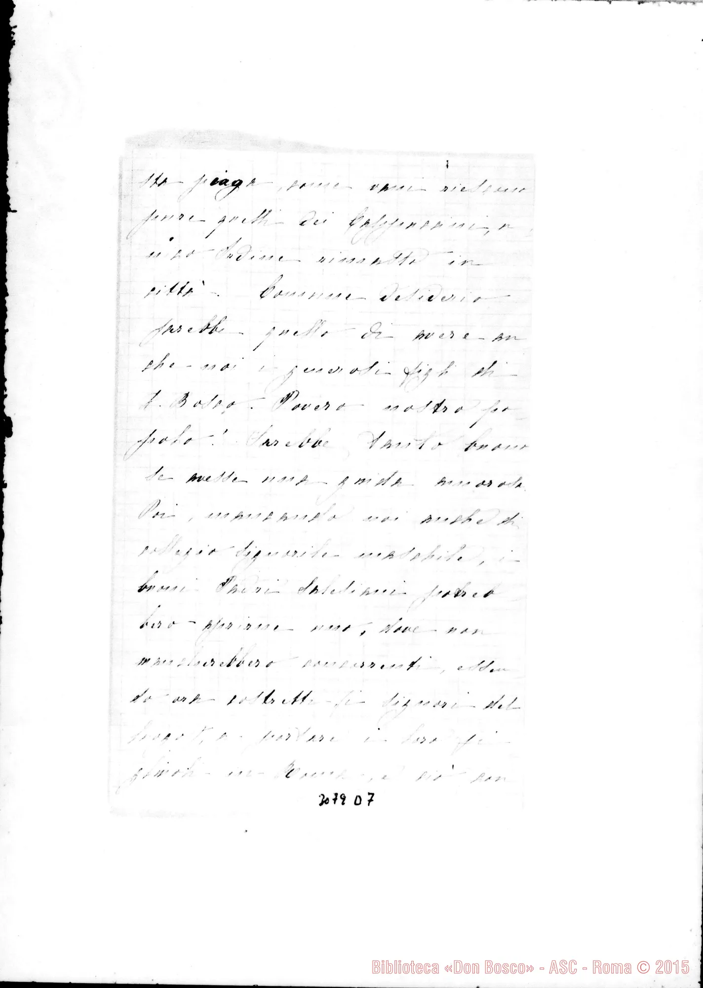 Fotogramma D 7 — Signorina Luisa Bonanni - Rev.do Padre. L’Aquila, 20-05-1899