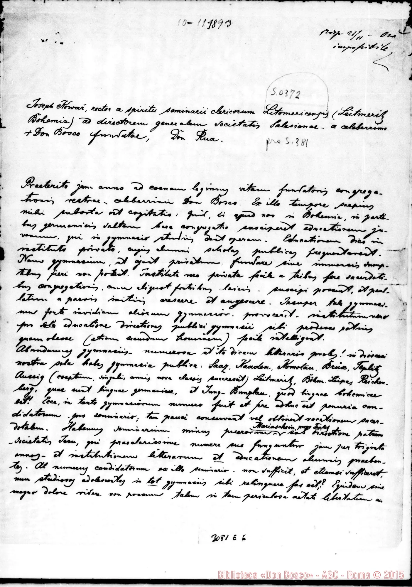 Fotogramma E 6 — Litomeric (Rodesia): Joseph Korvar - D. Rua. Litomeric, 10-11-1893