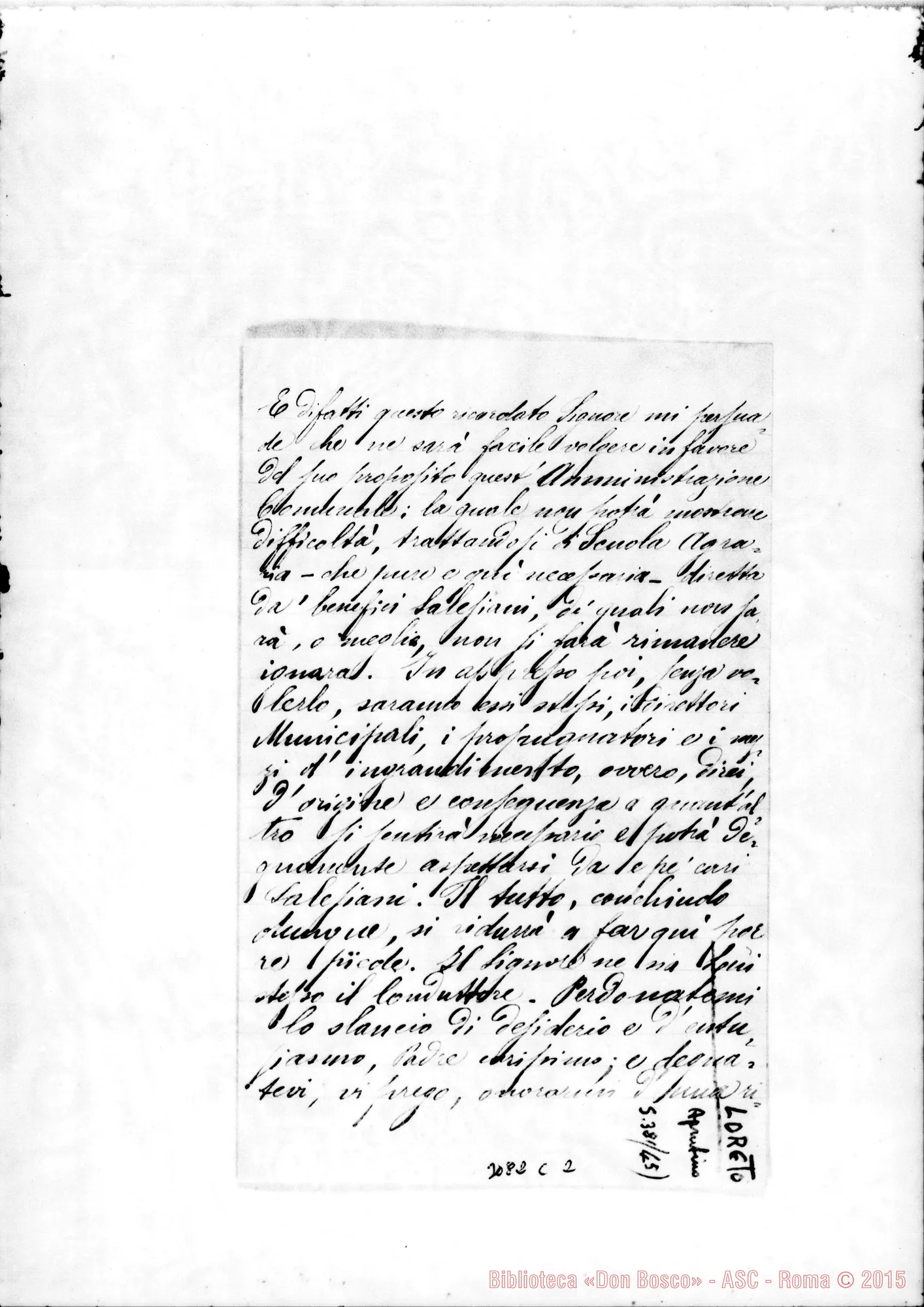 Fotogramma C 2 — Loreto Aprutino: Luigi Calamoschi - D. Rua. Loreto, 17-04-1895