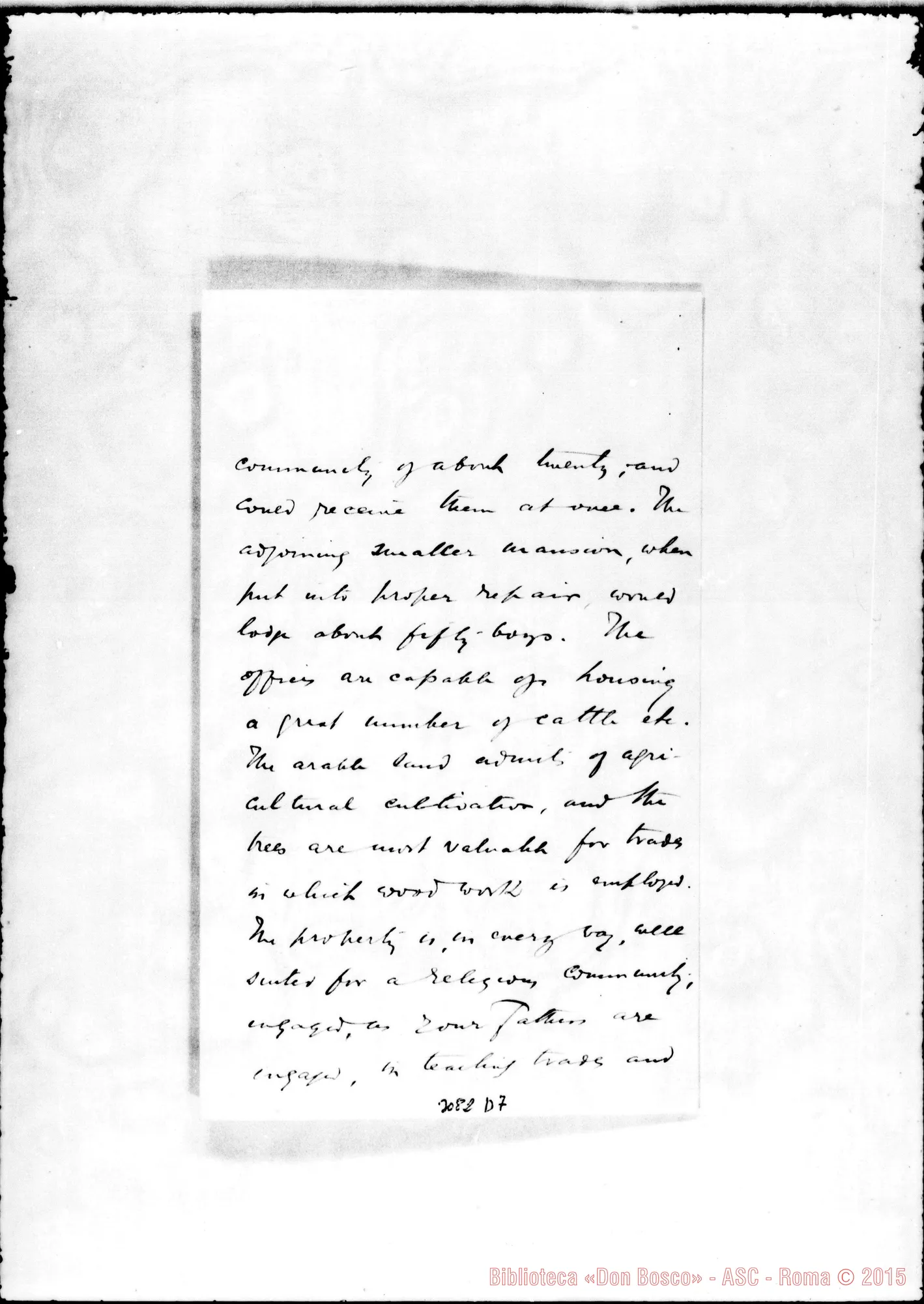 Fotogramma D 7 — Giovanni Clancy, vesc. - Rev.do Padre, il 10-01-1902. Autogr. Rua
