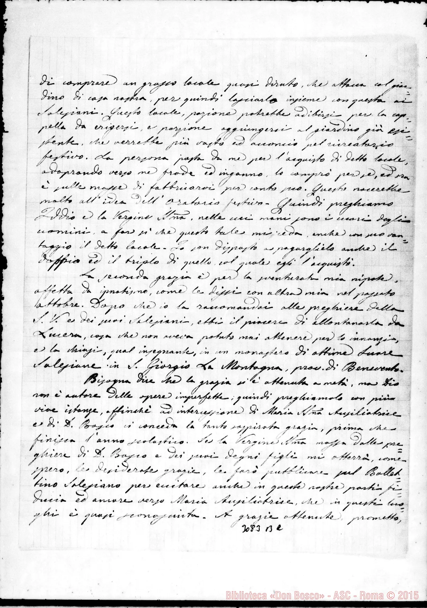 Fotogramma B 2 — Alfonso Venditti, can. - Rev.mo Sig.. Lucera, 16-05-1899