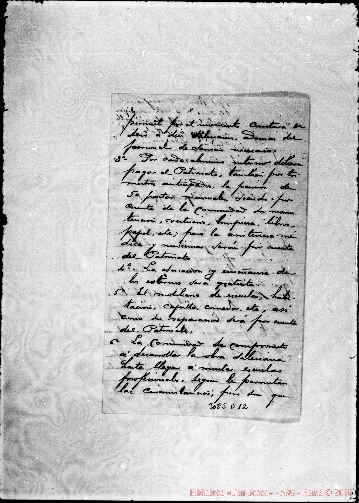 Fotogramma D 12 — D. Ramón Zabalo - D. Rinaldi. Madrid, 29-09-1908. Autogr. Rinaldi