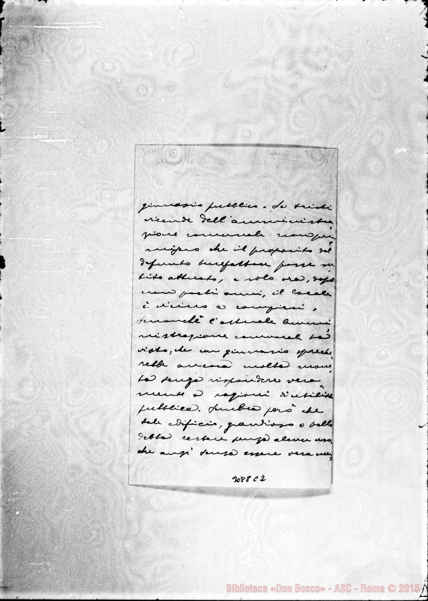 Fotogramma C 2 — Martina Franca: Sac. Fedele Caroli - Rev.do Signore. Martina Franca, 2-10-1907
