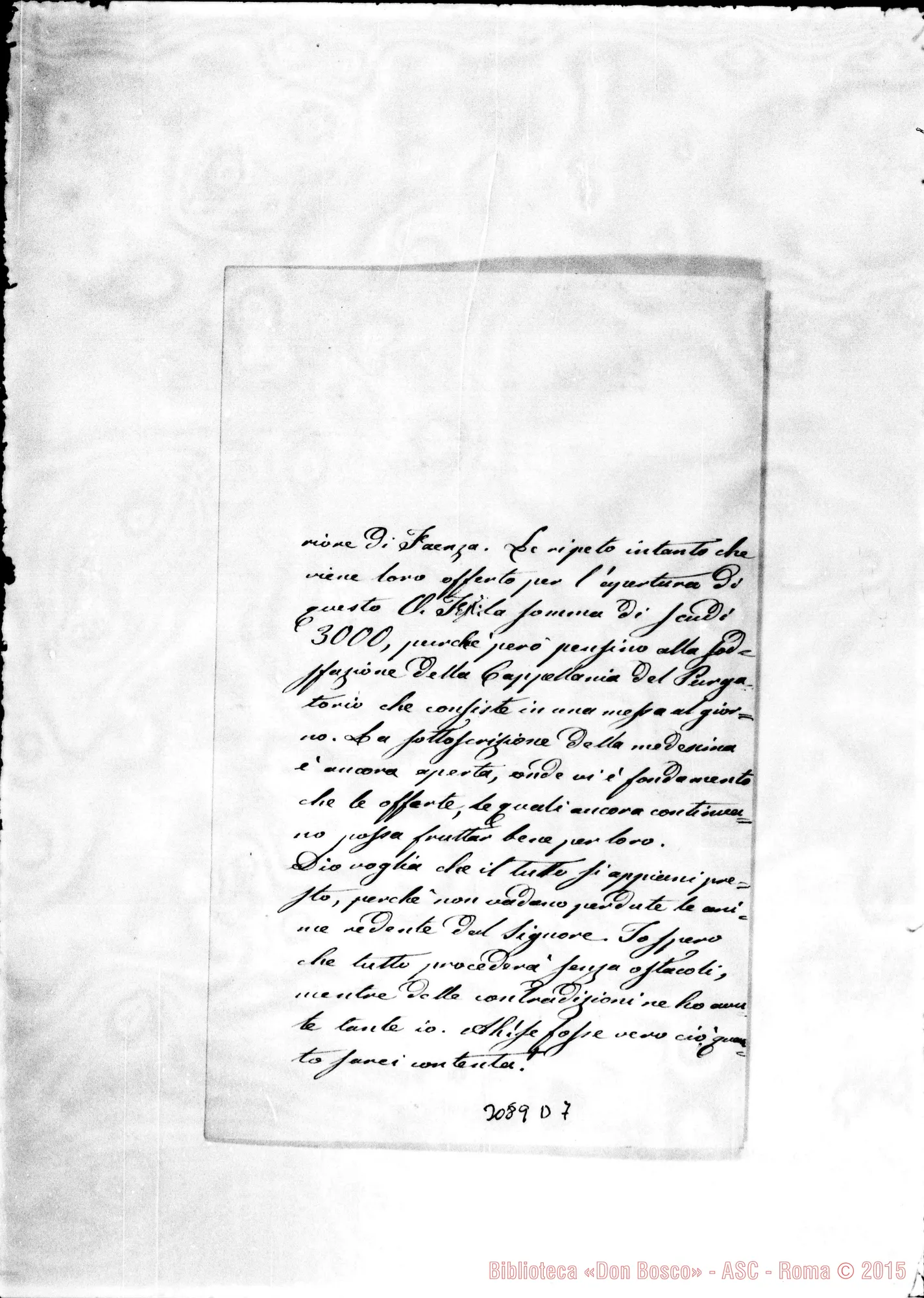 Fotogramma D 7 — Olimpia Mattei - D. Durando. Mercatino, 11-11-1892. Autogr. Rua