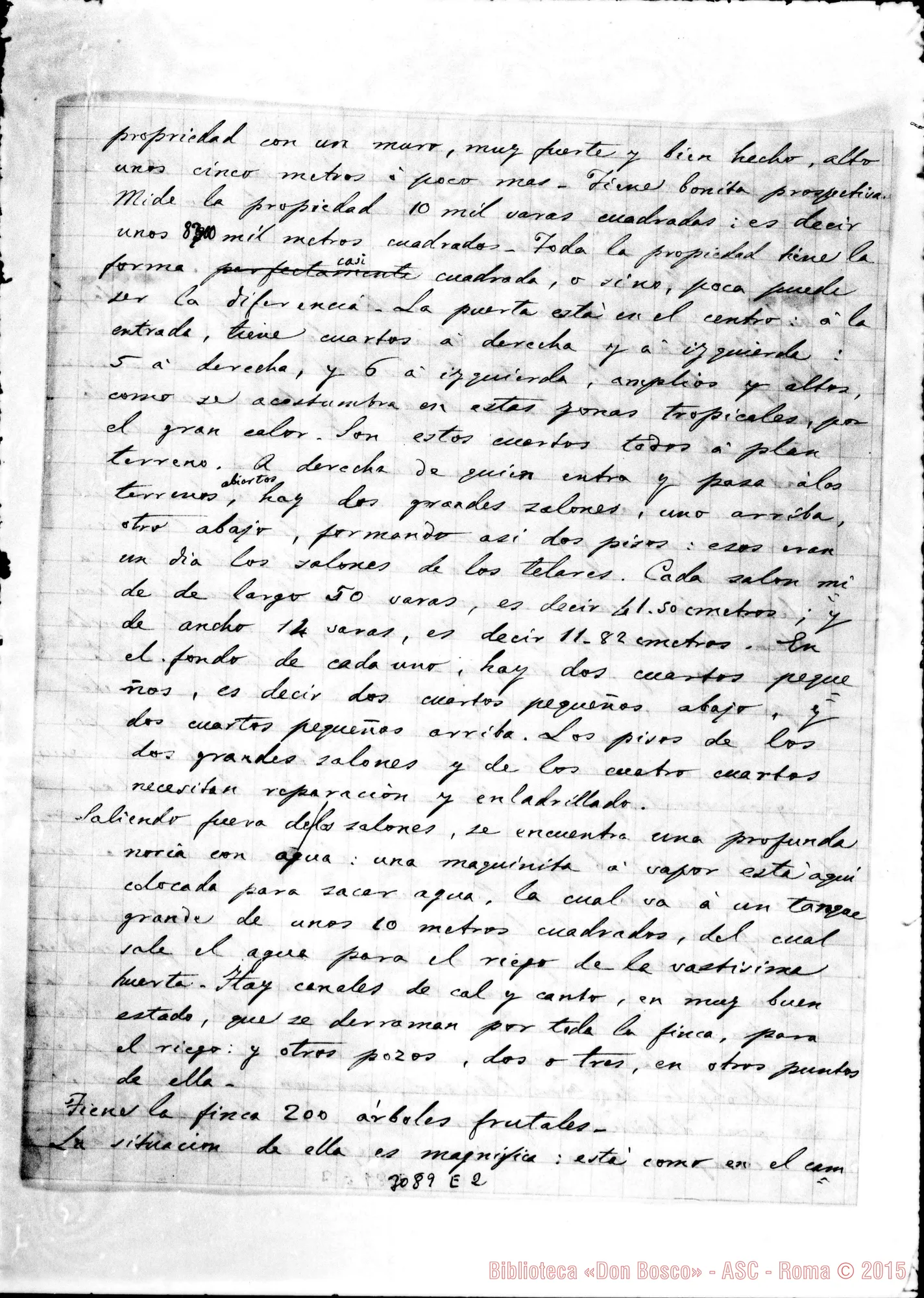 Fotogramma E 2 — Rafael María Piperni - D. Rua. Puerto Progreso, 28-04-1893. Autogr. Rua