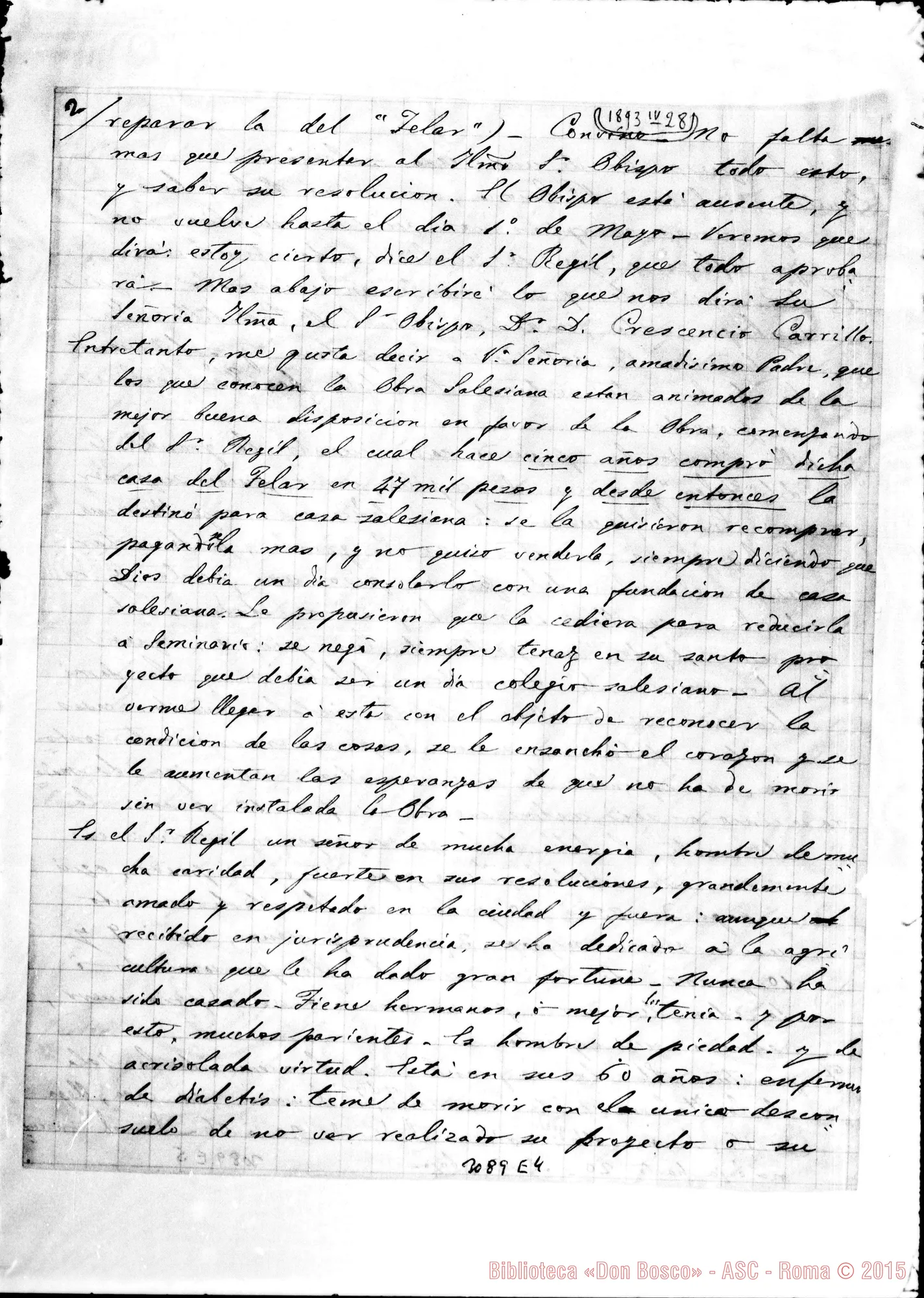 Fotogramma E 4 — Rafael María Piperni - D. Rua. Puerto Progreso, 28-04-1893. Autogr. Rua