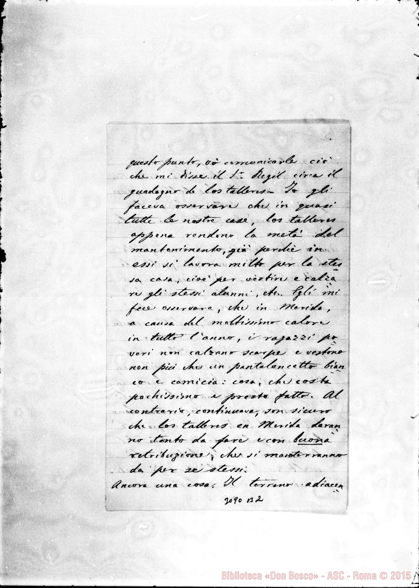 Fotogramma B 2 — Rafael Piperni - D. Rua. Puerto Progreso, 12-05-1893. Autogr. Rua