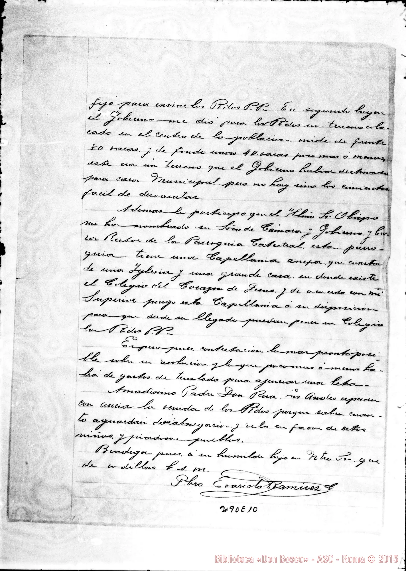 Fotogramma E 10 — Evaristo Ramírez, presbítero - D. Rua. Mérida, 6-07-1900
