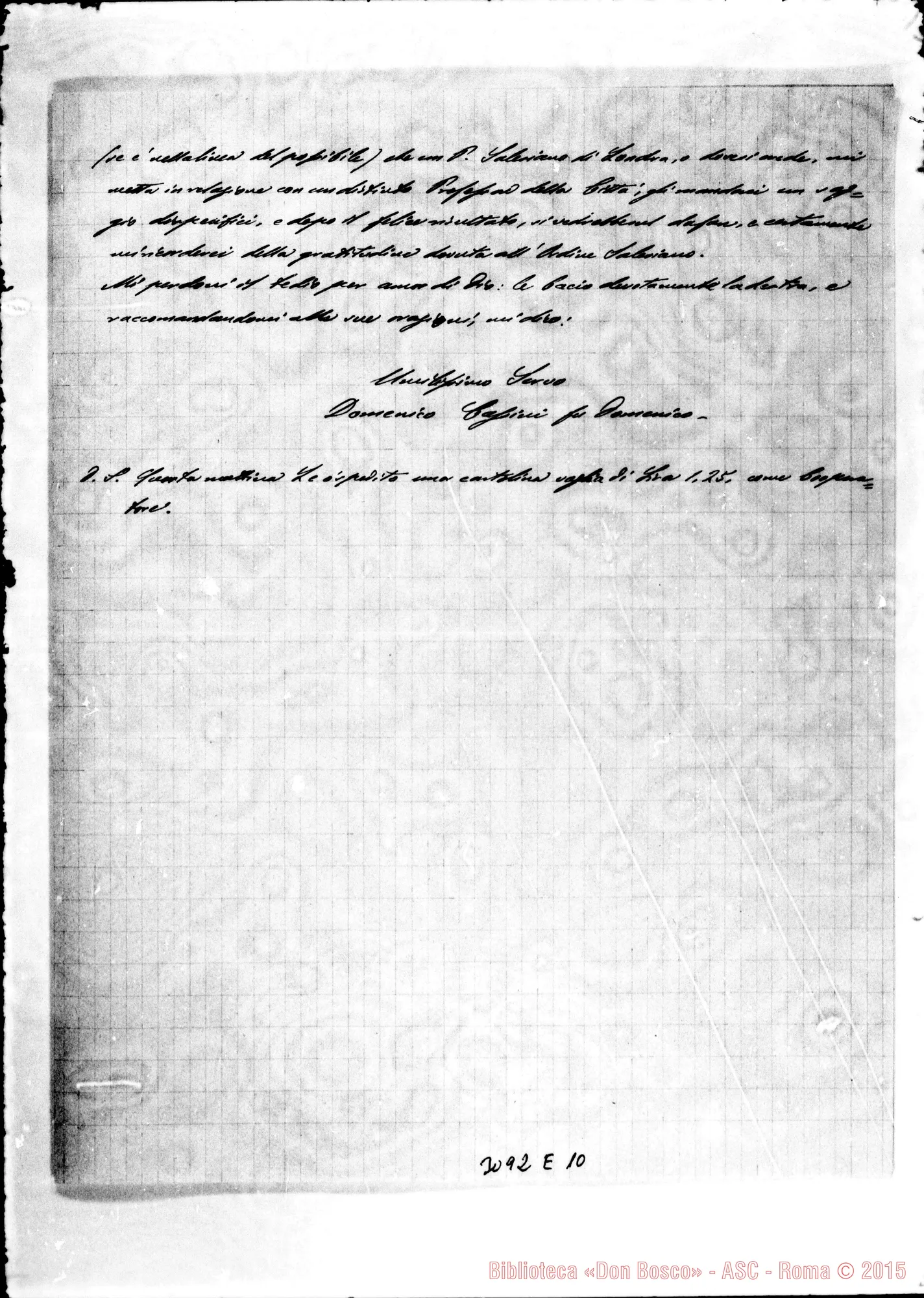 Fotogramma E 10 — Domenico Cassini - D. Rua. Moliterno, 15-08-1900