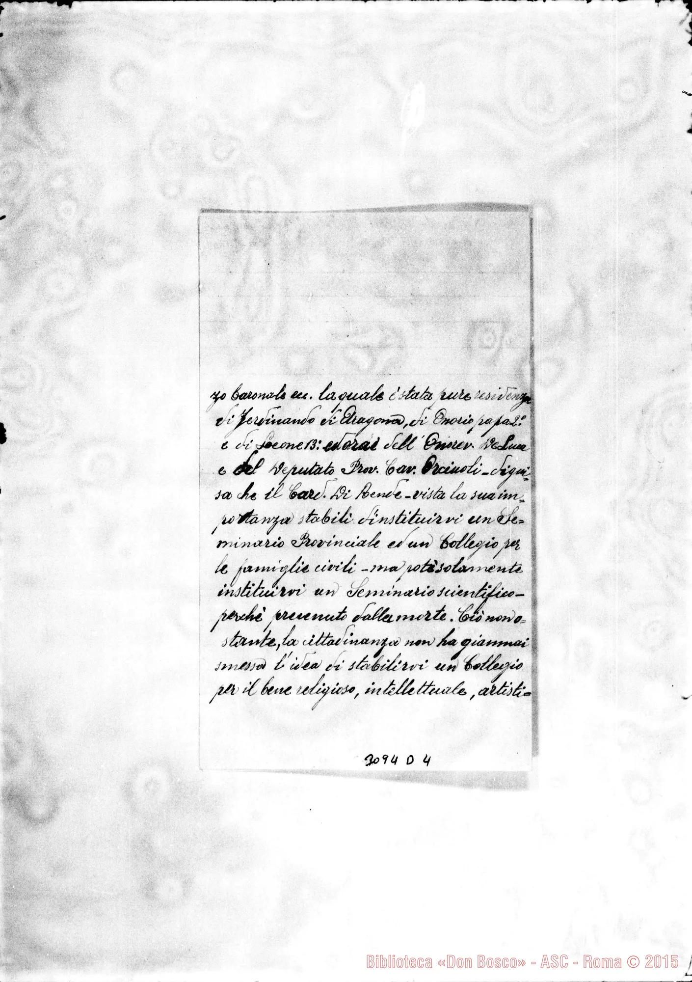 Fotogramma D 4 — Sac. Raffaele Penta - Rev.mo Padre. Montefusco, 11-10-1908