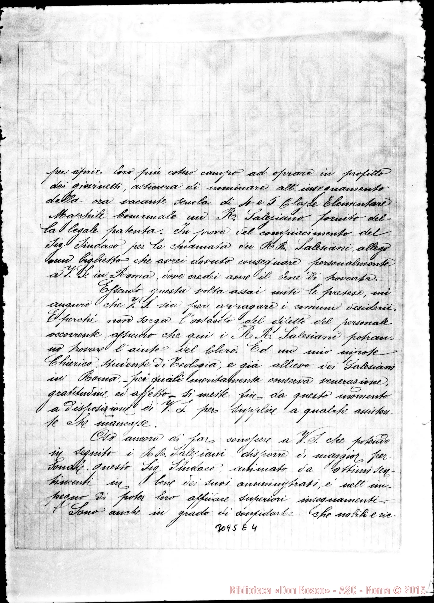 Fotogramma E 4 — Domenico Can. Valeriani - D. Rua, il 23-05-1904