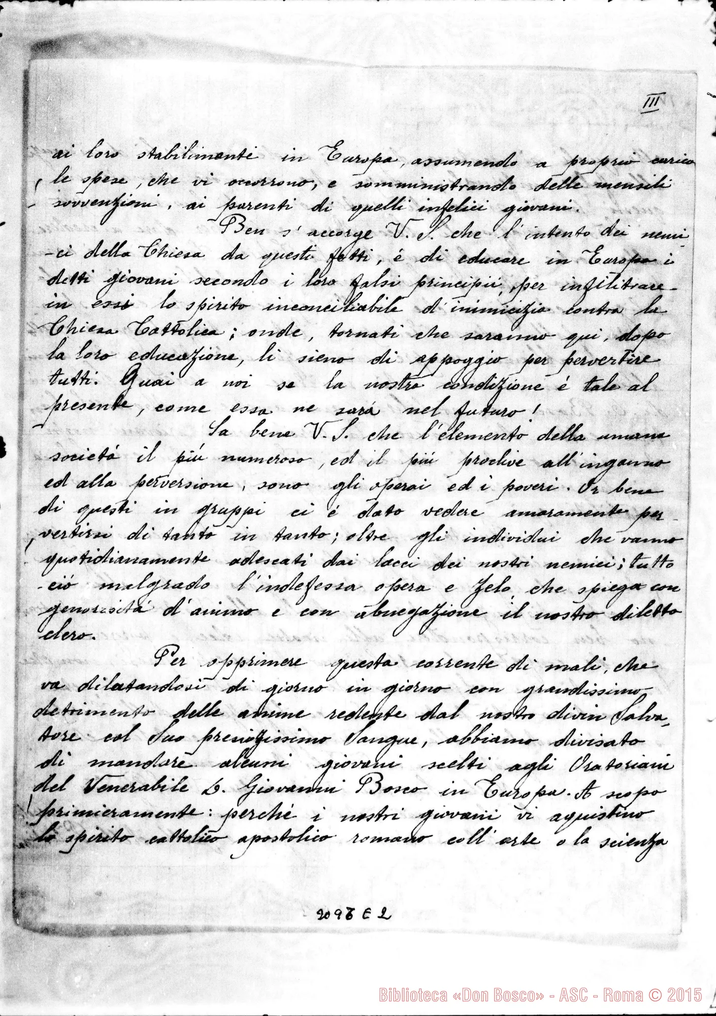 Fotogramma E 2 — Cirillo Paolo Daniel, vesc. - Rev.mo Padre. 1-02-1908. Autogr. Rua