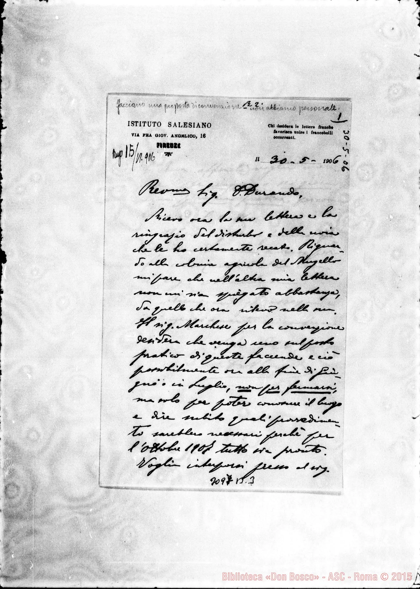 Fotogramma B 3 — Mugello: Alciato Cipriano - D. Durando. Firenze, 30-05-1906