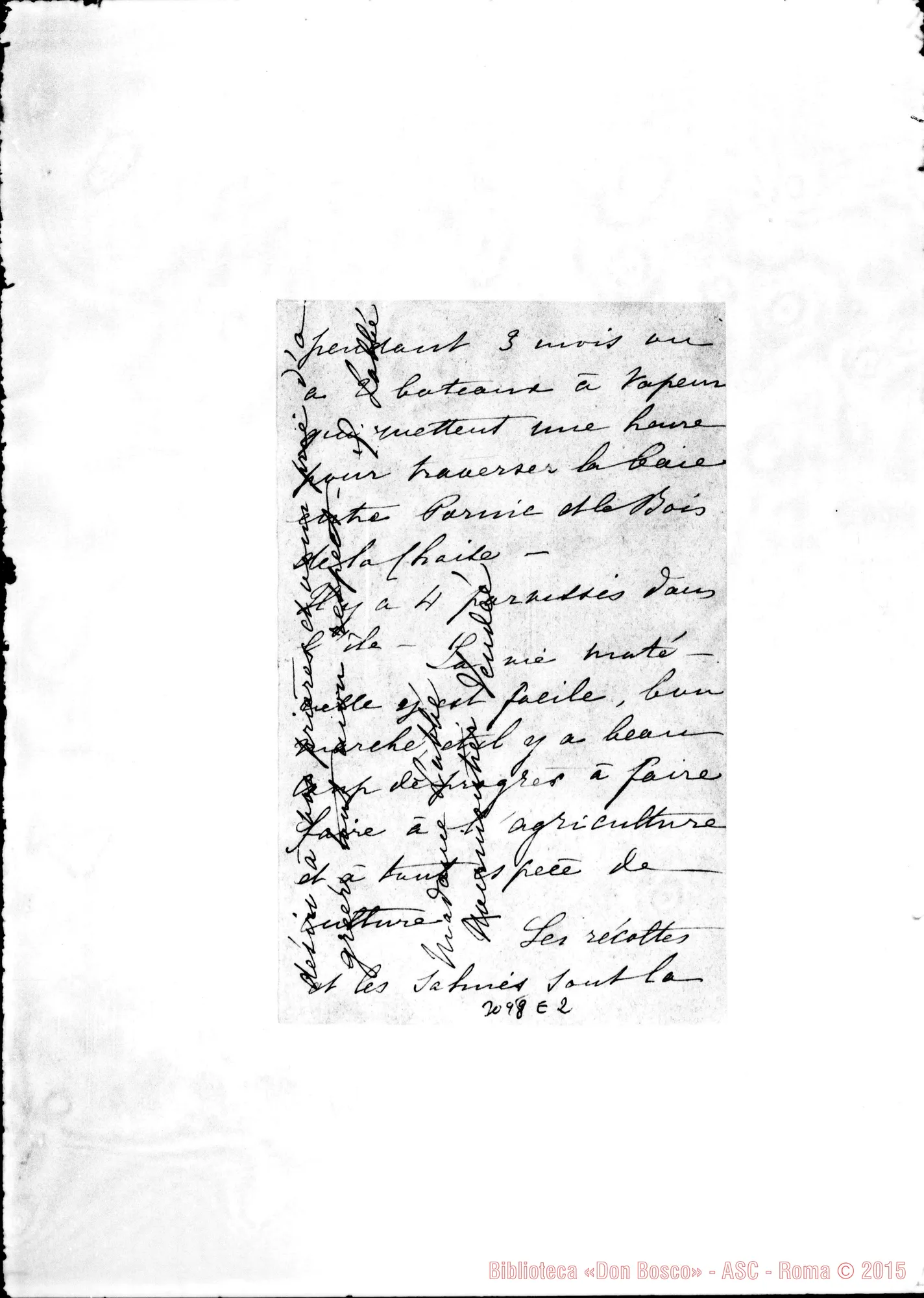 Fotogramma E 2 — Navimoutier: Madame Labbé - Révérend Pére, il 5-10-1891. Autogr. Rua