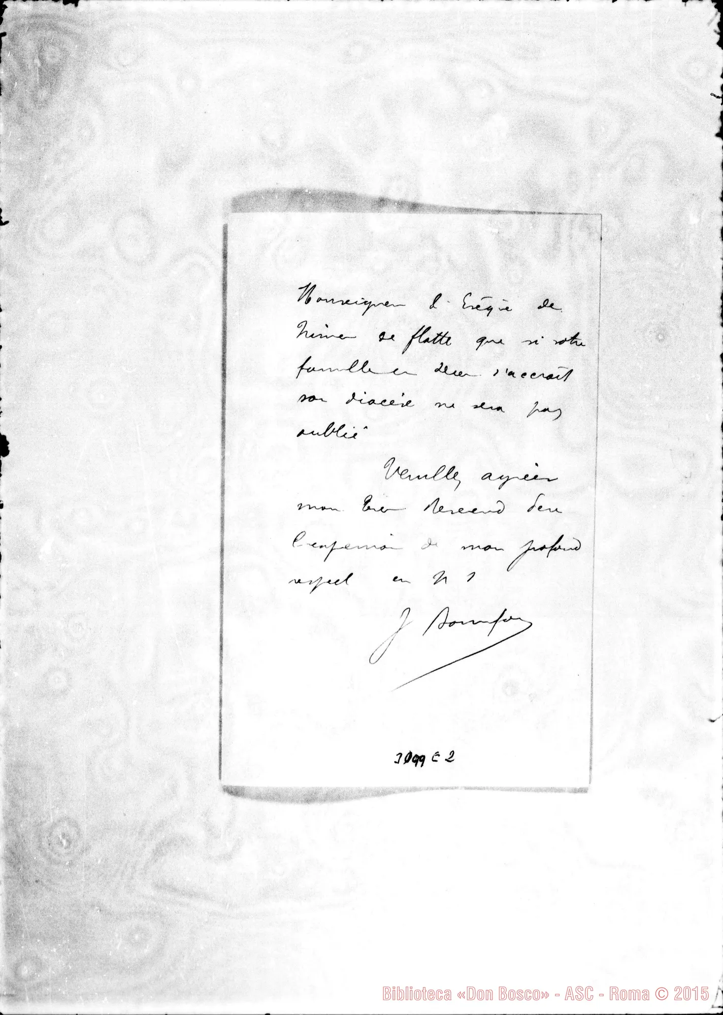 Fotogramma E 2 — L’ Abbé Bonnefai - Révérend Pére. Nimes, 12-05-1892