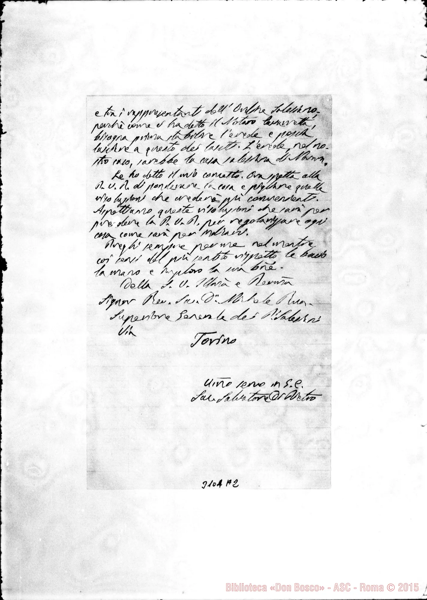 Fotogramma A 2 — Novara: Sac. Salvatore - D. Rua. Palermo, 21-04-1904