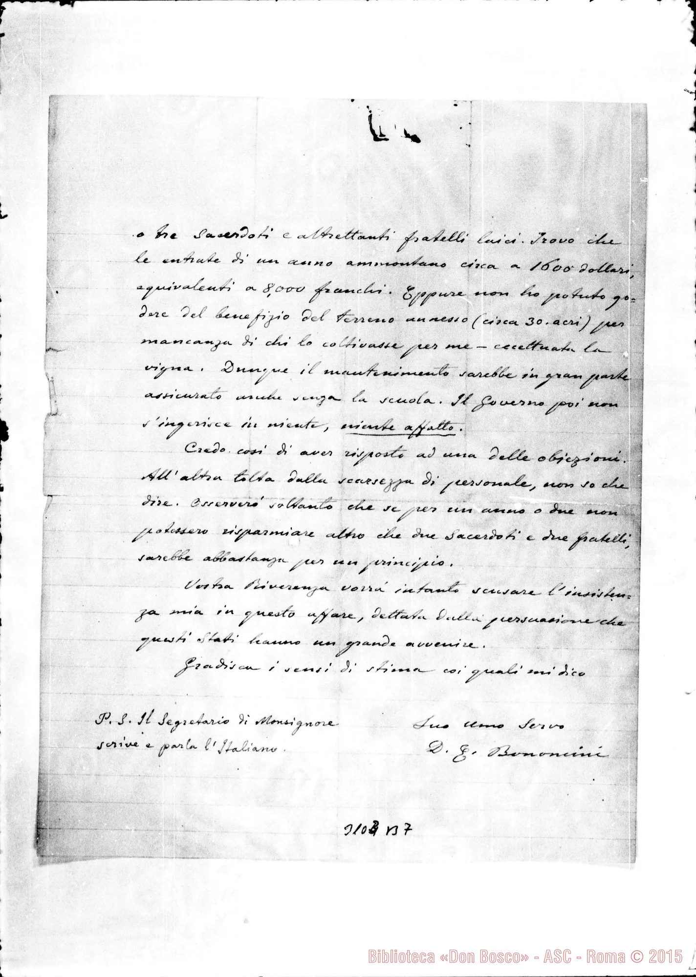 Fotogramma B 7 — Osage: D. E. Bonomini - D. Rua. Osage-Kansas, 16-10-1893