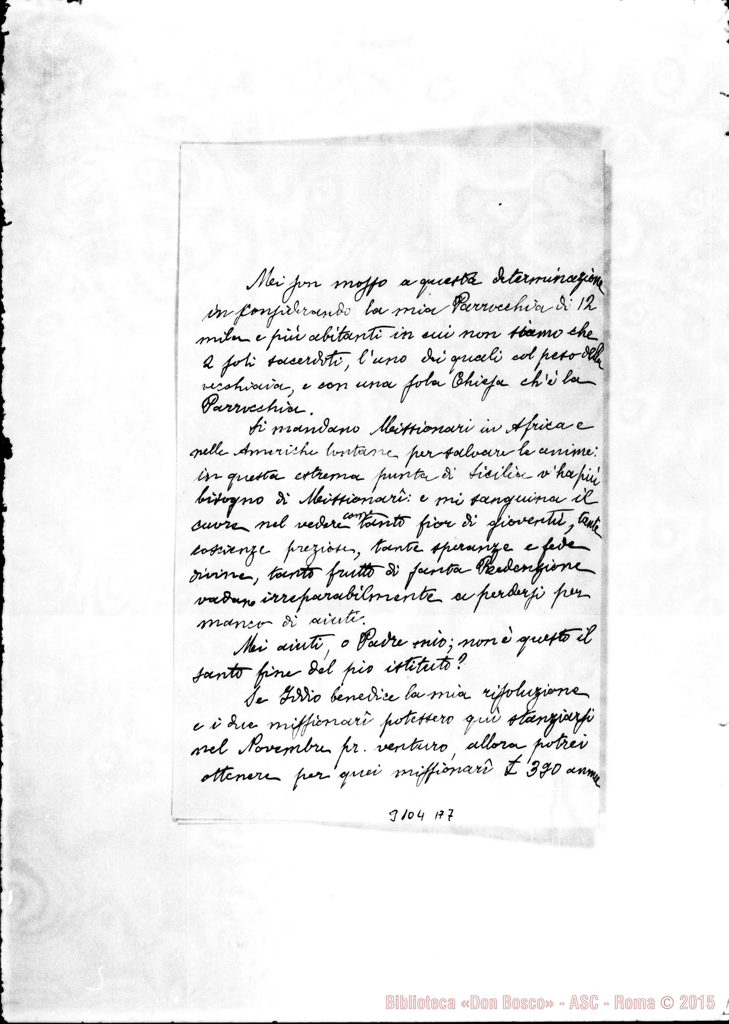 Fotogramma A 7 — Pachino: Sac. Dott. Simone Sultano - D. Rua. Pachino, 4-10-1901
