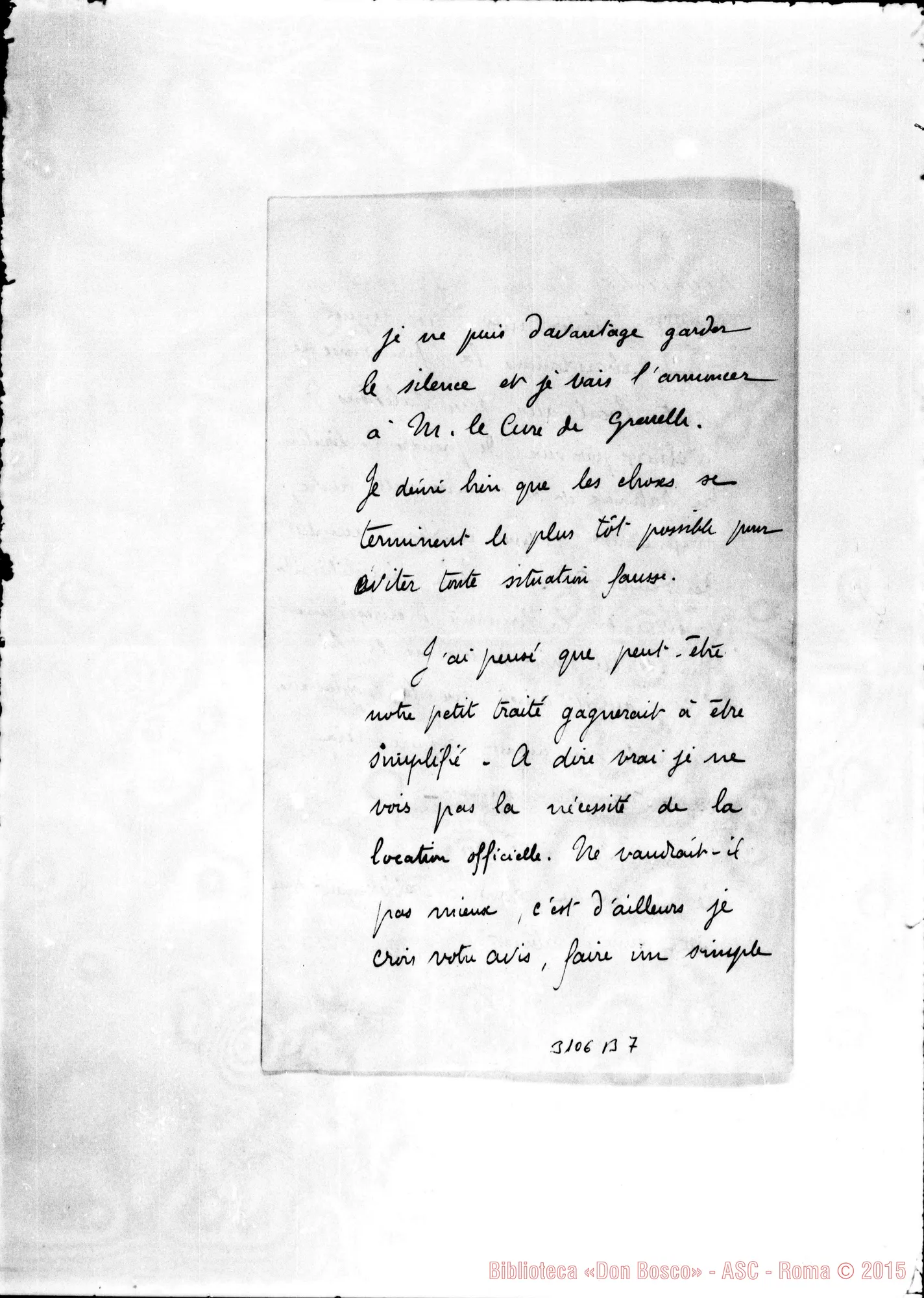 Fotogramma B 7 — L’Abbé Blain des Cormiers - Supérieur. Paris, 25-03-1901