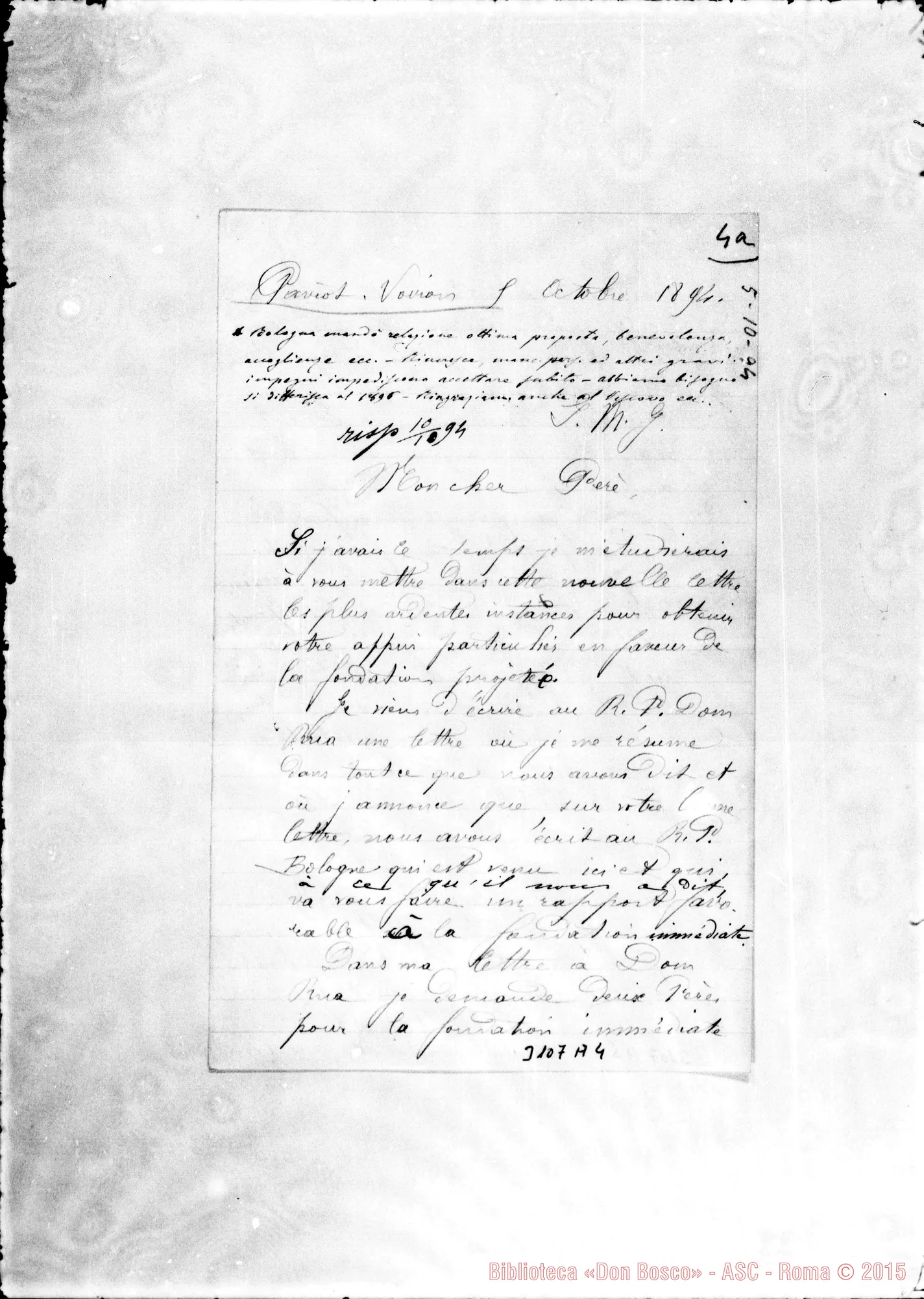 Fotogramma A 4 — L’Abbé Besson - Mon cher Pére. Paviot, 5-10-1894