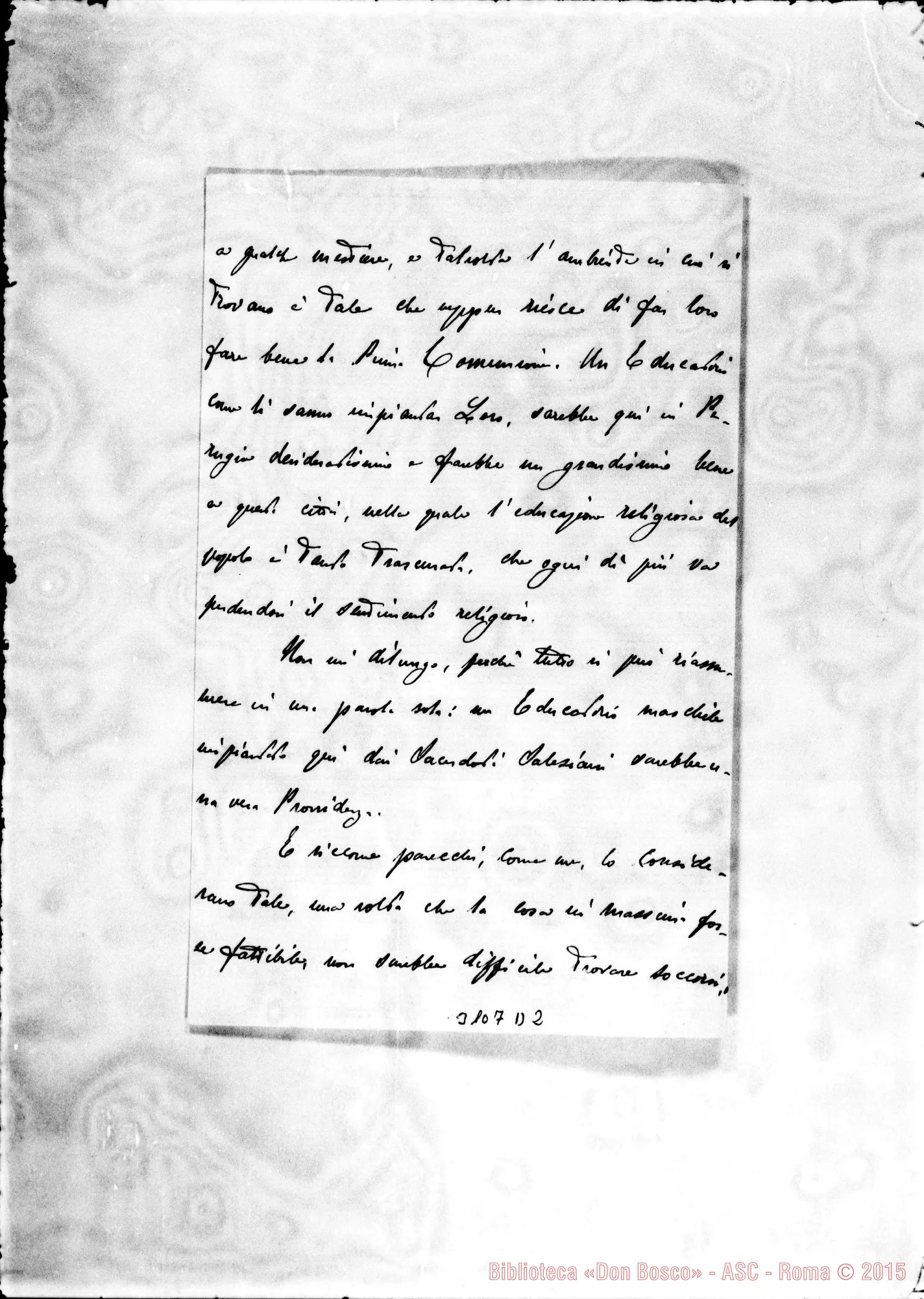 Fotogramma D 2 — Perugia: Francesco Conestabile della Staffa - Rev.do Sig.. Perugia, 22-06-1897