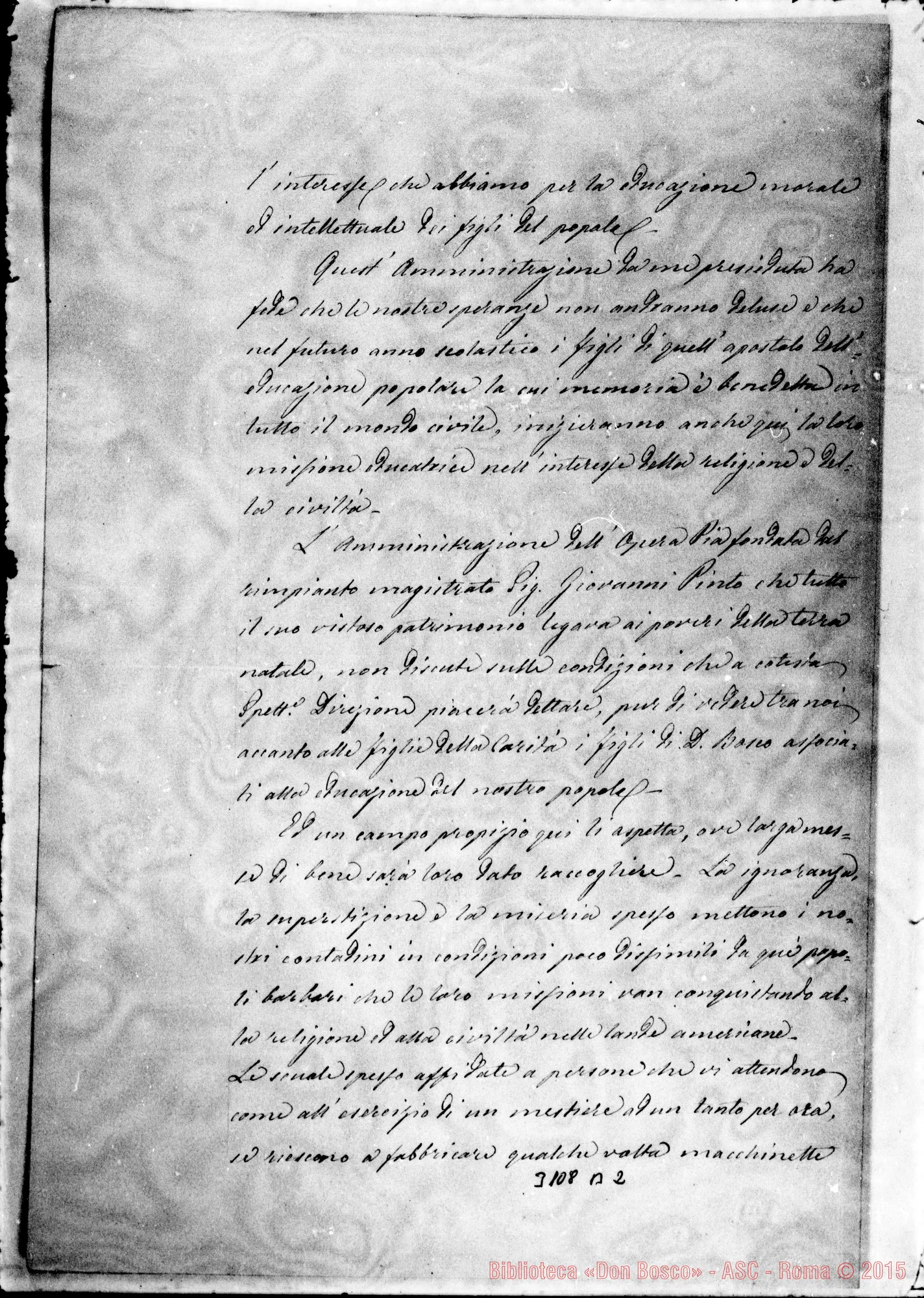 Fotogramma B 2 — Antonio M. Santoro, arciprete - D. Rua. Pescopagano, 9-11-1897