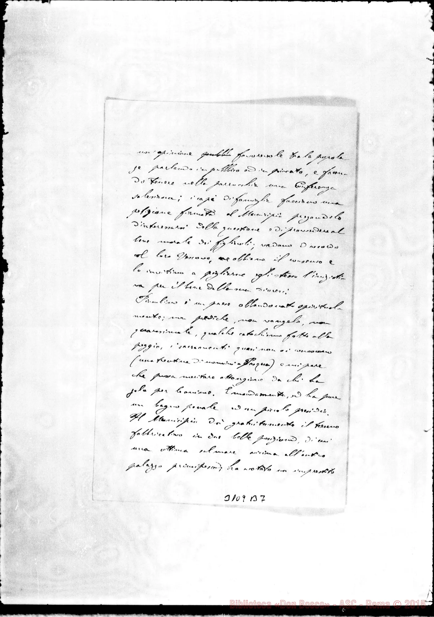 Fotogramma B 7 — D. Barberis B. - Amatissimo Padre. Piombino, 4-08-1896