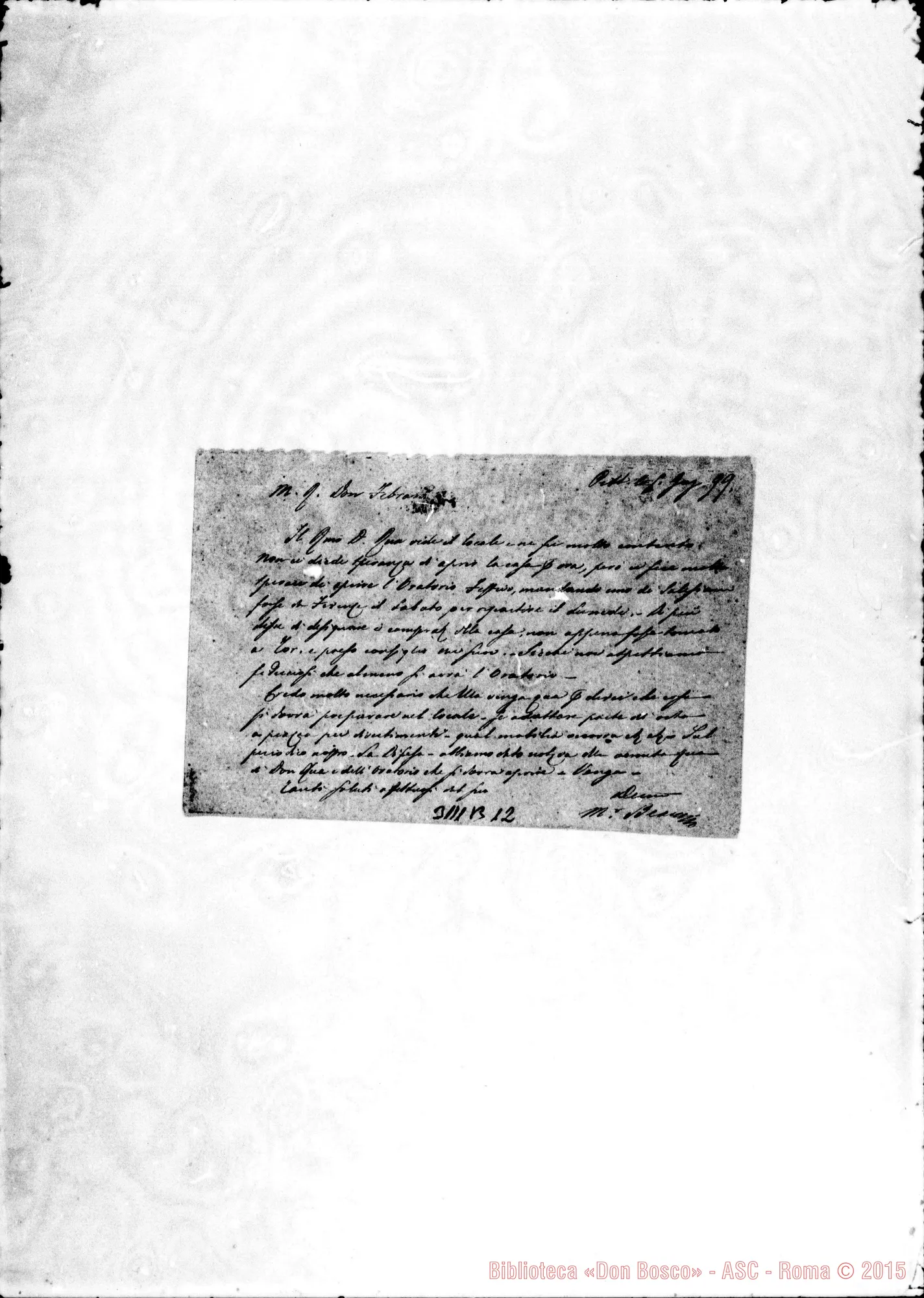 Fotogramma B 12 — Can. Gaetano Beani - D. Febraro. Pistoia, 5-06-1899