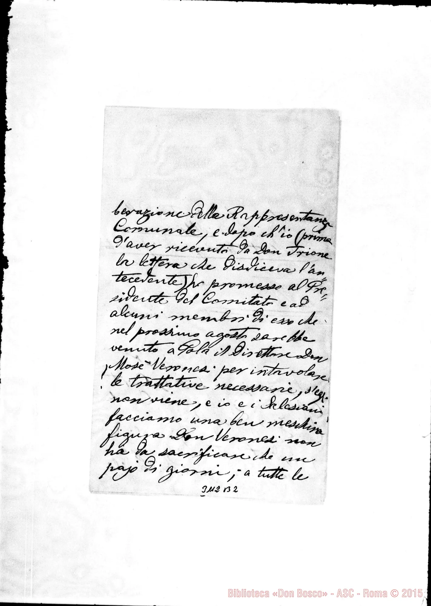 Fotogramma B 2 — Pola: Dott. G. Curto - D. Rua. Pola, 27-07-1895. Autogr. Rua
