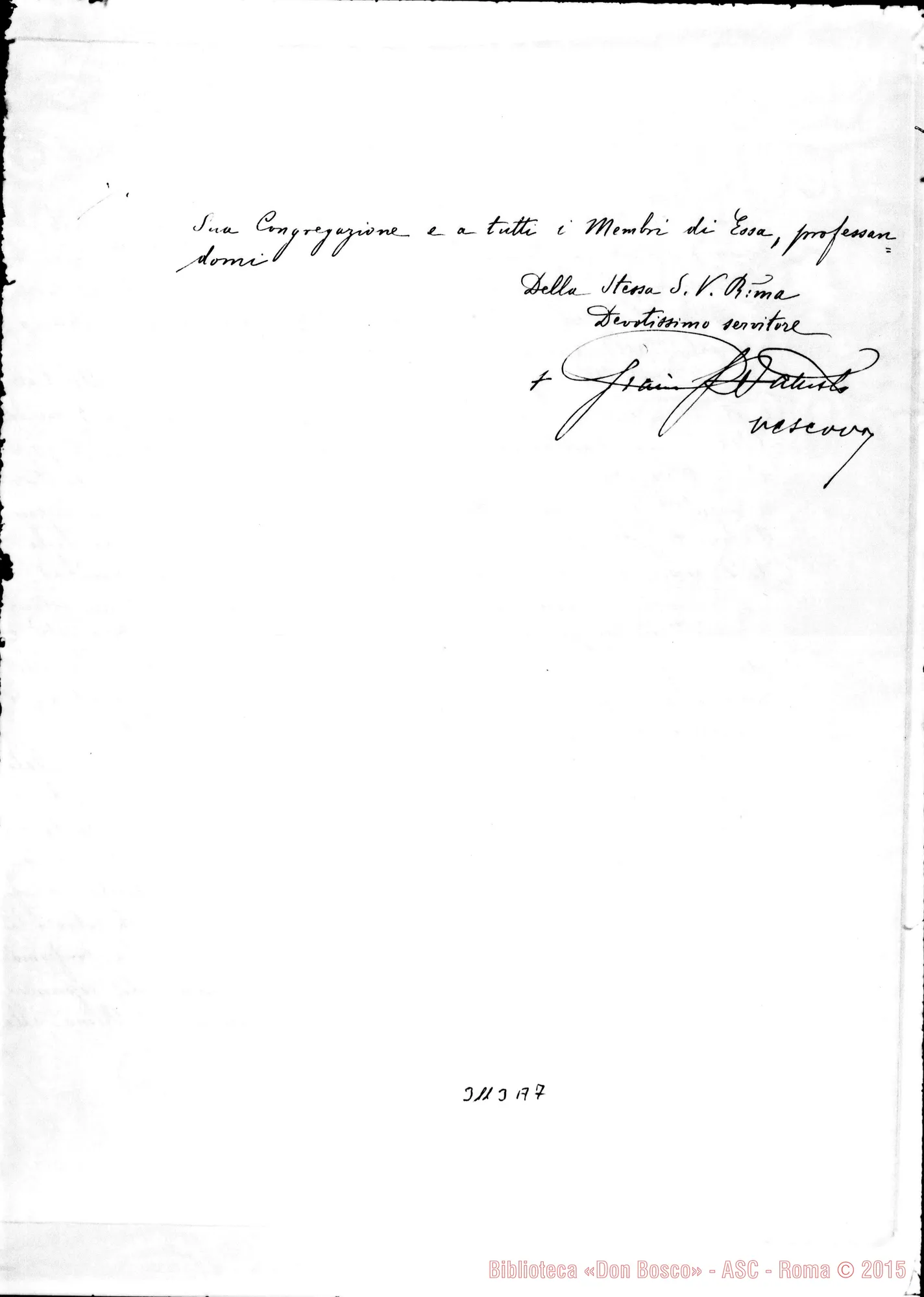 Fotogramma A 7 — Giovanni Battista Flapp, vesc. - D. Rua. Parengo, 17-06-1902