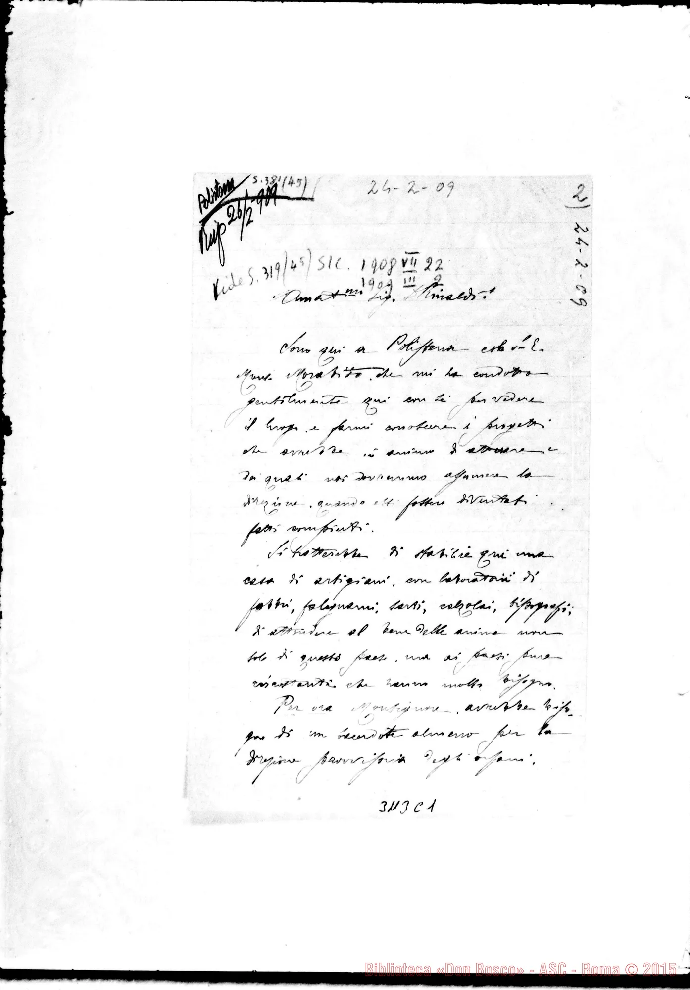 Fotogramma C 1 — D. Fascie - D. Rinaldi. Polistena, 24-02-1909