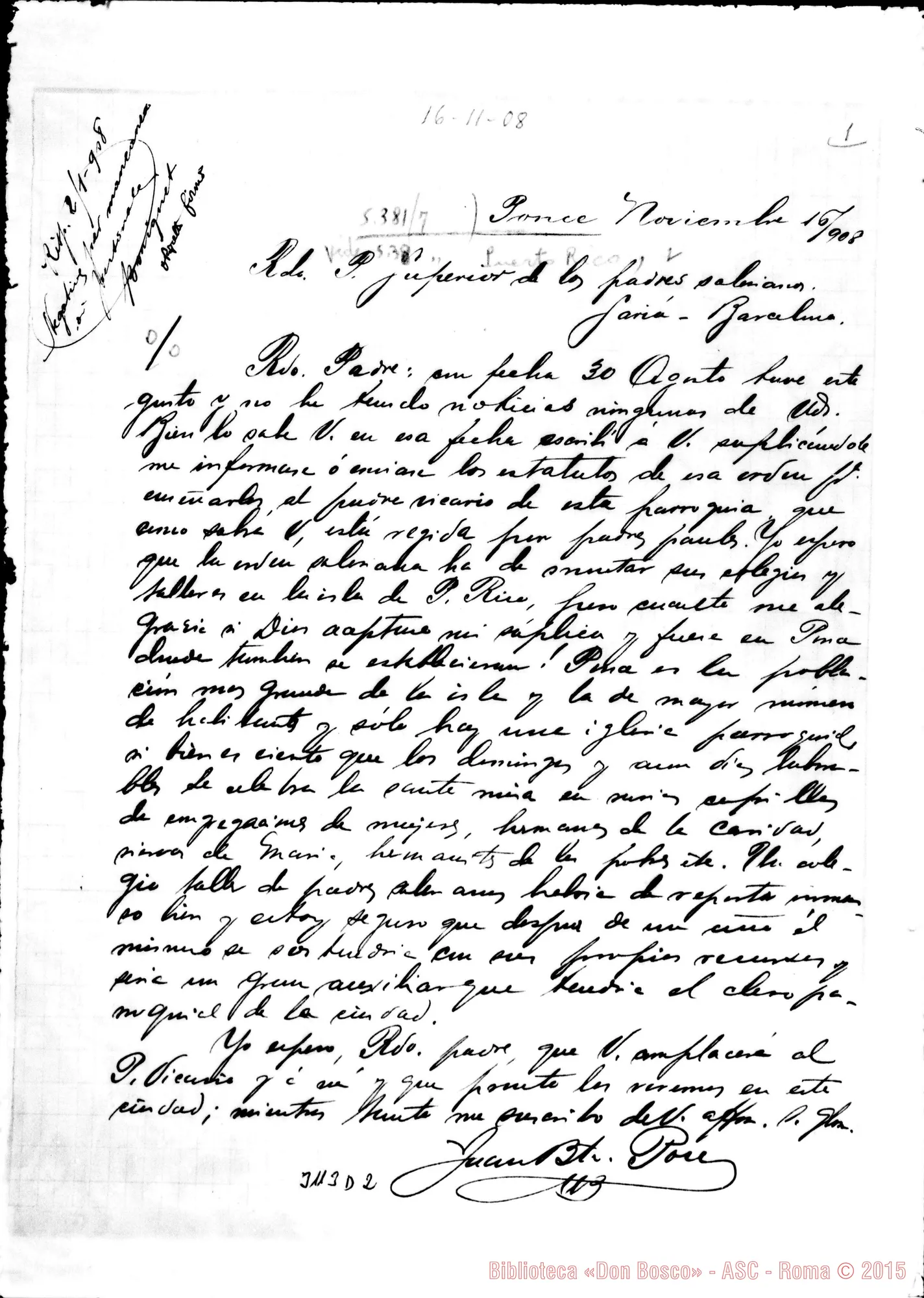Fotogramma D 2 — Ponce: Juan Bautista Pou - D. Manuel Hermida. Ponce, 16-11-1908