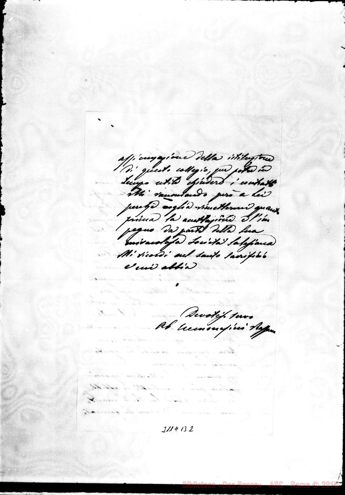 Fotogramma B 2 — Abbate Cremonsini - D. Sala. s.d.