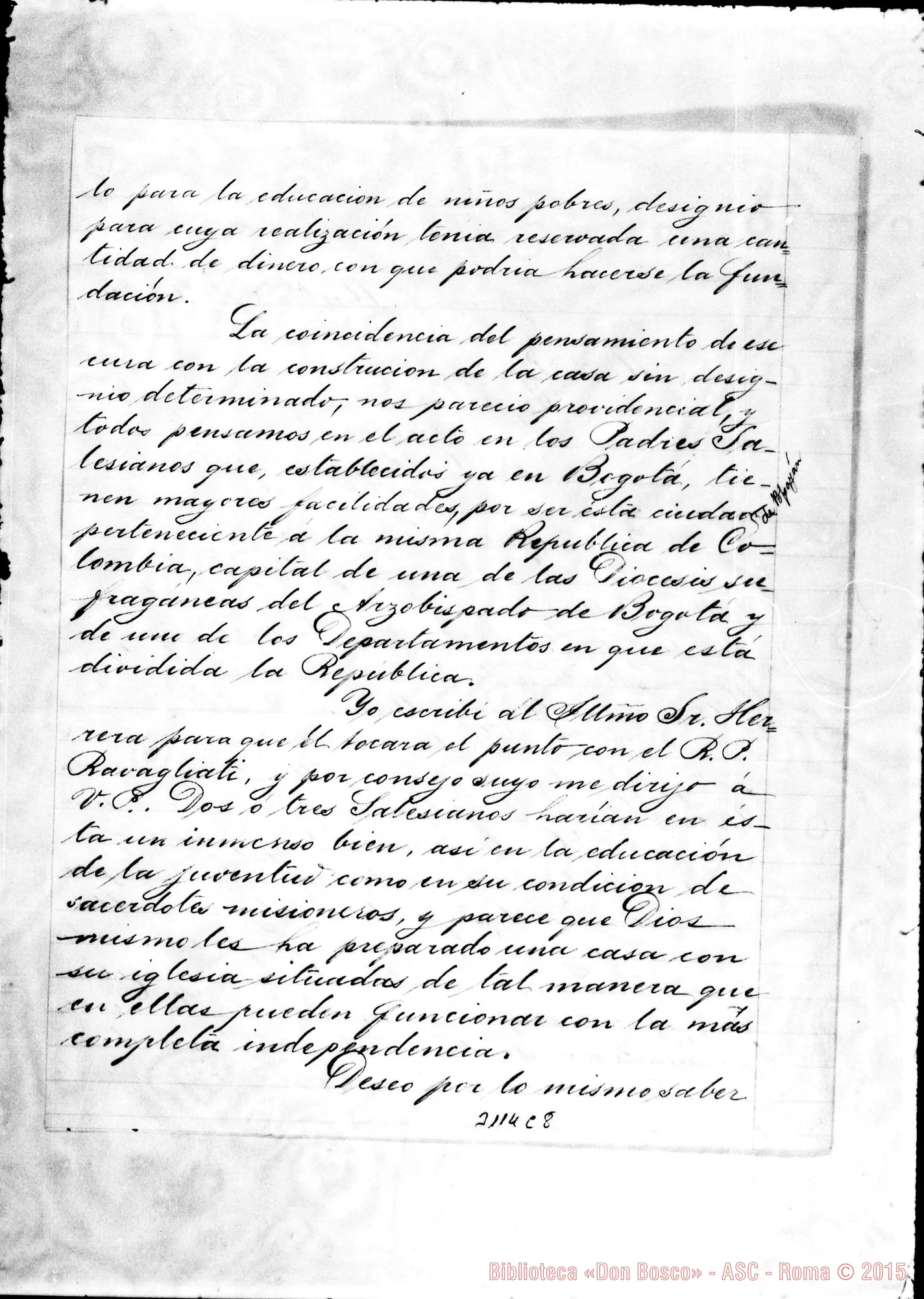 Fotogramma C 8 — Popayàn: Juan Bonaventura Ortiz, vesc. di Popayan - D. Rua, il 30-04-1894