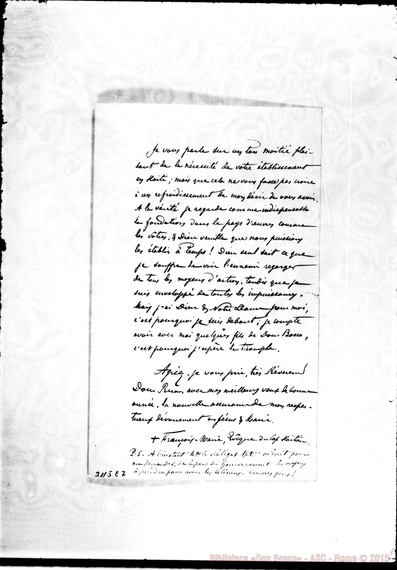 Fotogramma E 7 — Kersuzan, vesc. - D. Rua. Cap-Haïtien, 13-12-1892