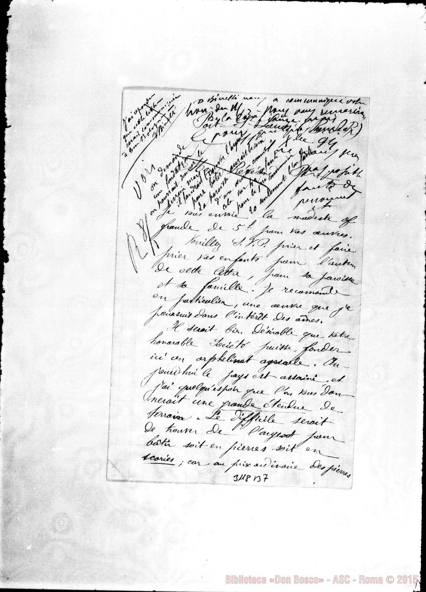 Fotogramma B 7 — Port Saint Louis: Proposta per un orfanotrofio agricolo. Die. 1894