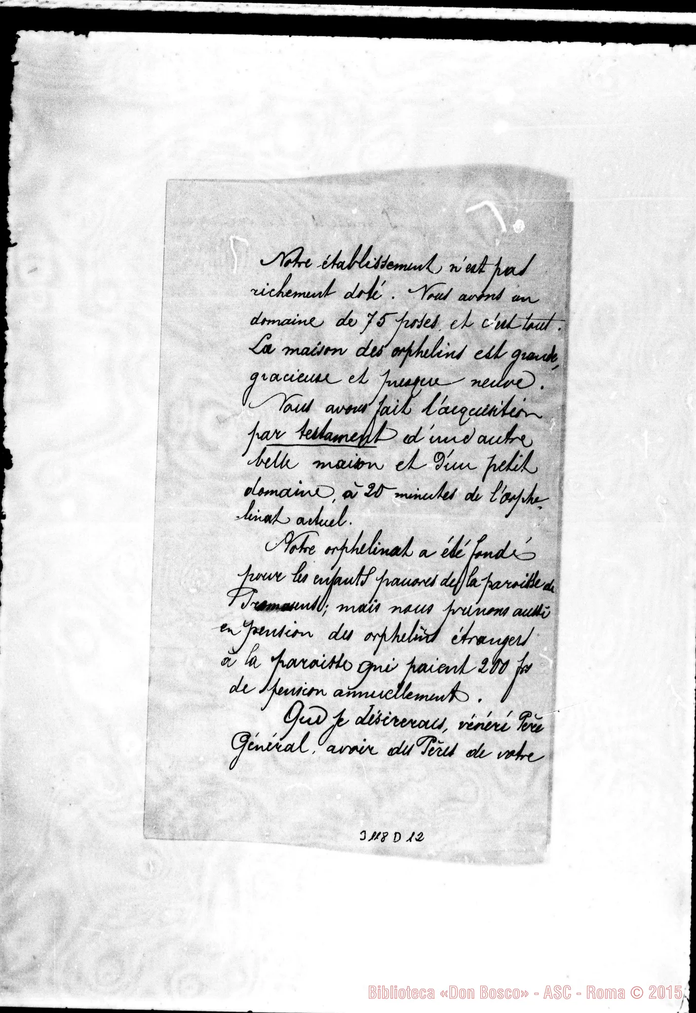 Fotogramma D 12 — Promasens: D. Thierrin, curé de Promasens, il 2-08-1890